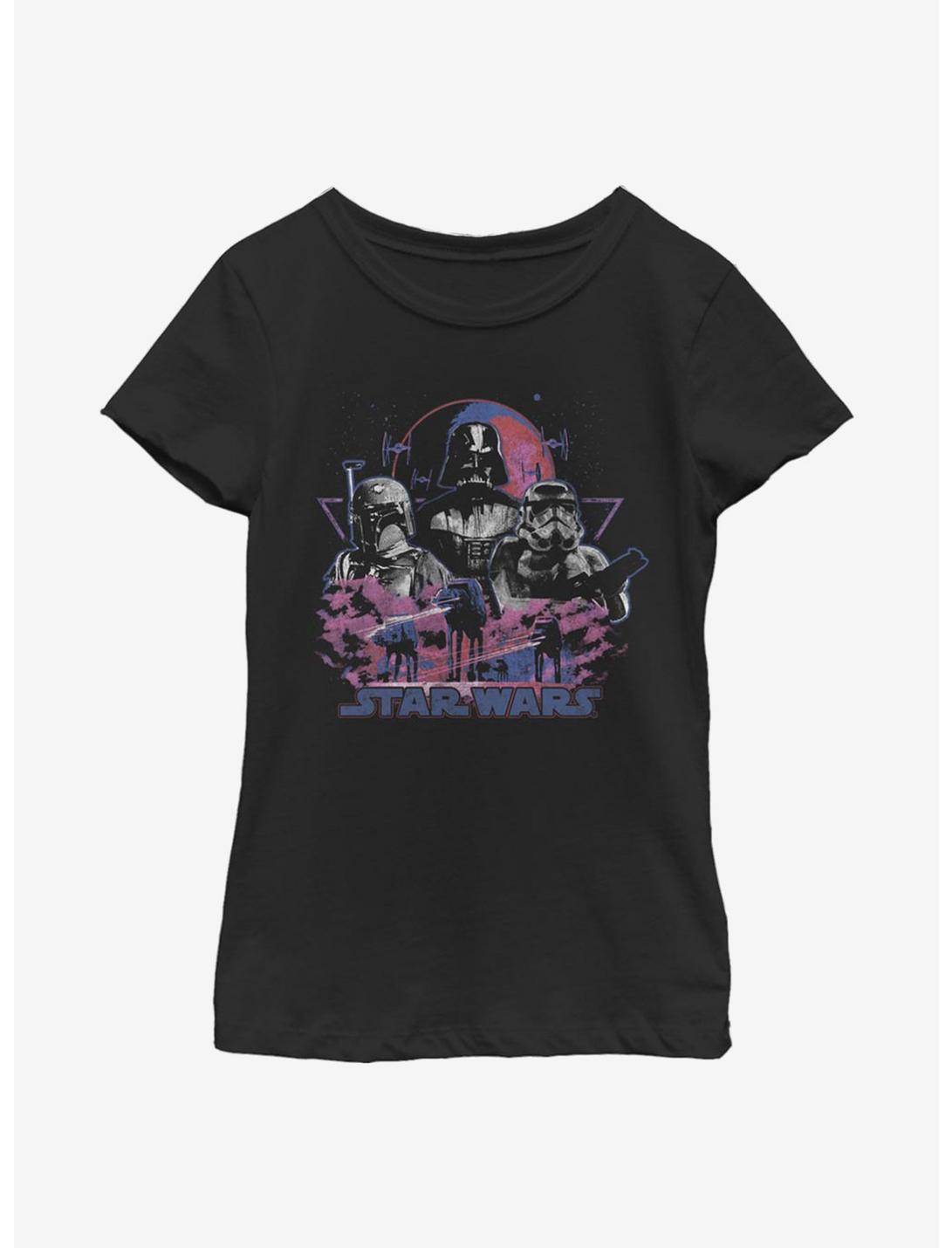 Star Wars Empire Vintage Youth Girl T-Shirt, BLACK, hi-res