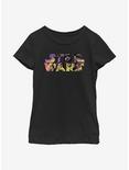 Star Wars Logo Poster Colors Youth Girl T-Shirt, BLACK, hi-res