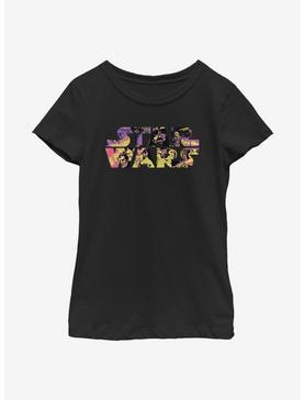 Star Wars Logo Poster Colors Youth Girl T-Shirt, , hi-res