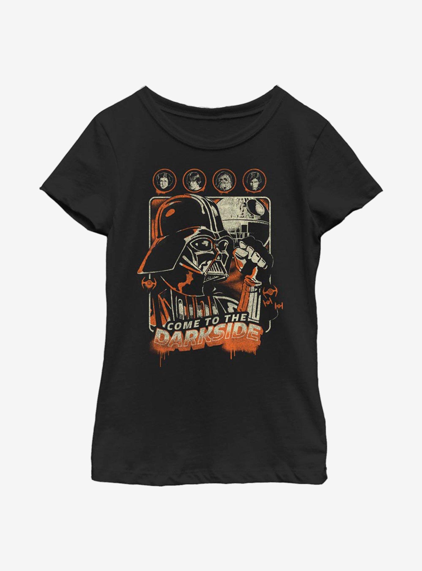 Star Wars Spooky Dark Side Youth Girl T-Shirt, , hi-res