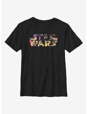 Star Wars Logo Poster Colors Youth T-Shirt, , hi-res