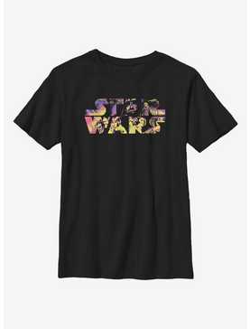 Star Wars Logo Poster Colors Youth T-Shirt, , hi-res