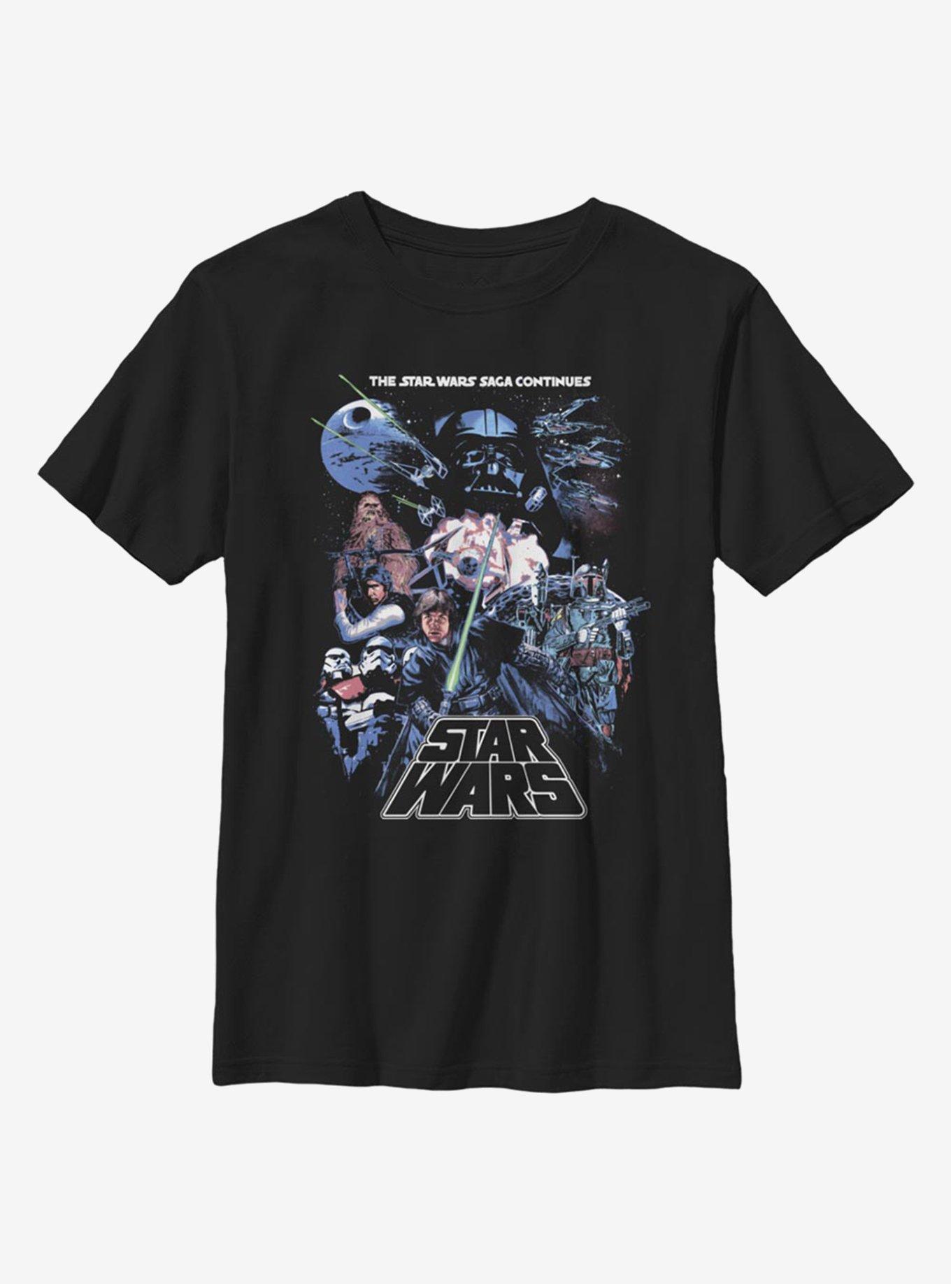 Star Wars Saga Group Youth T-Shirt, BLACK, hi-res