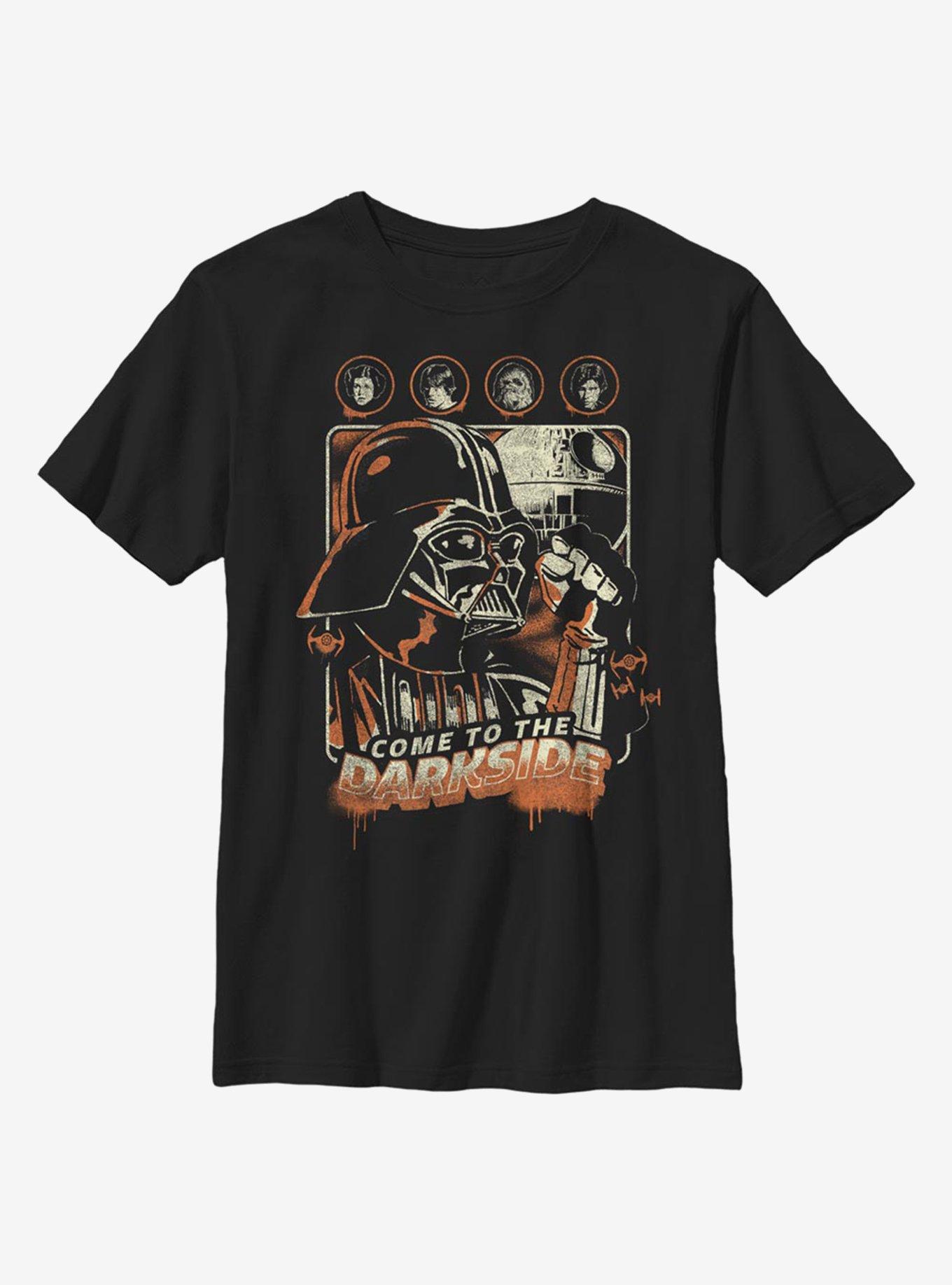 Star Wars Spooky Dark Side Youth T-Shirt, BLACK, hi-res