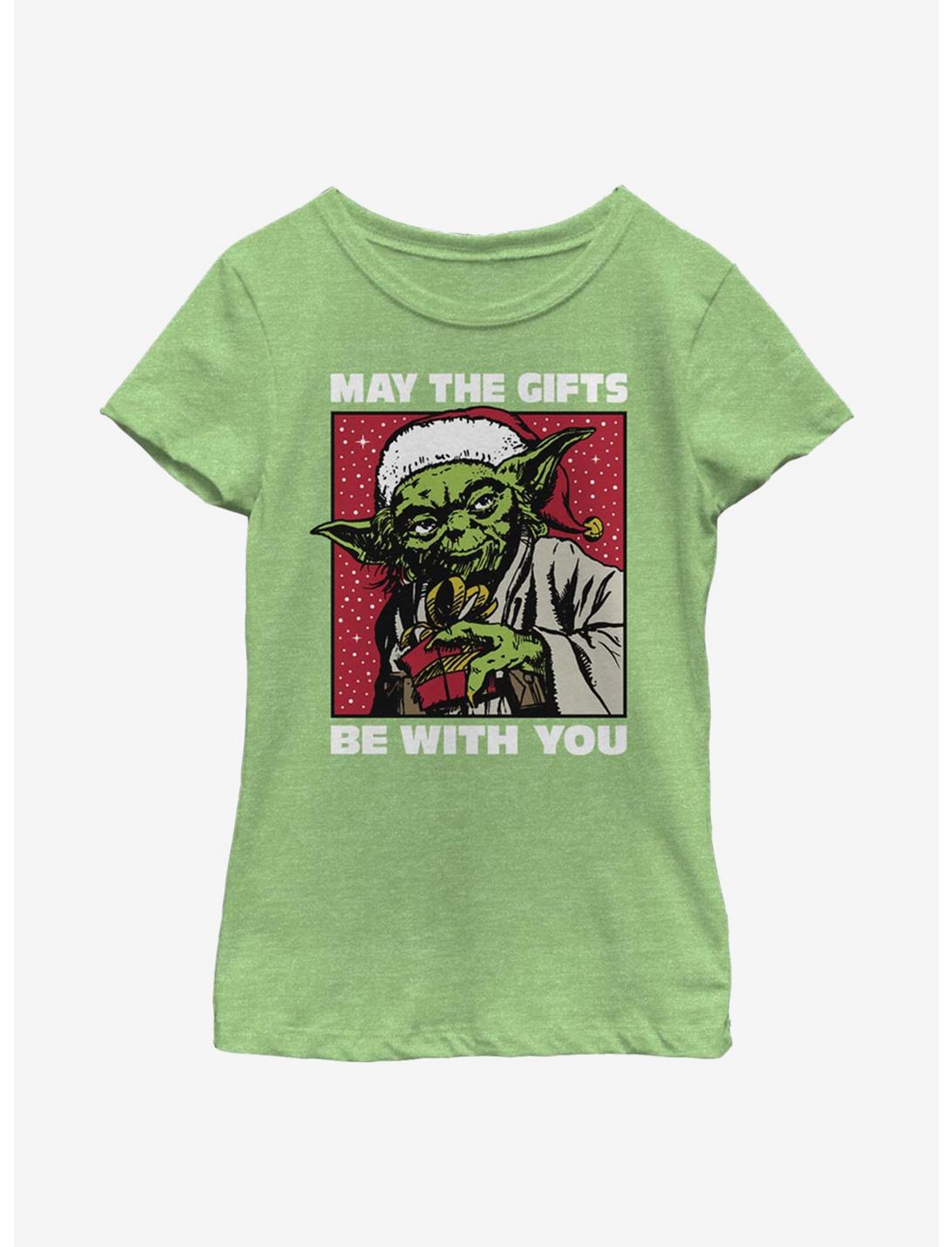 Star Wars Yoda Gifts Youth Girls T-Shirt, GRN APPLE, hi-res
