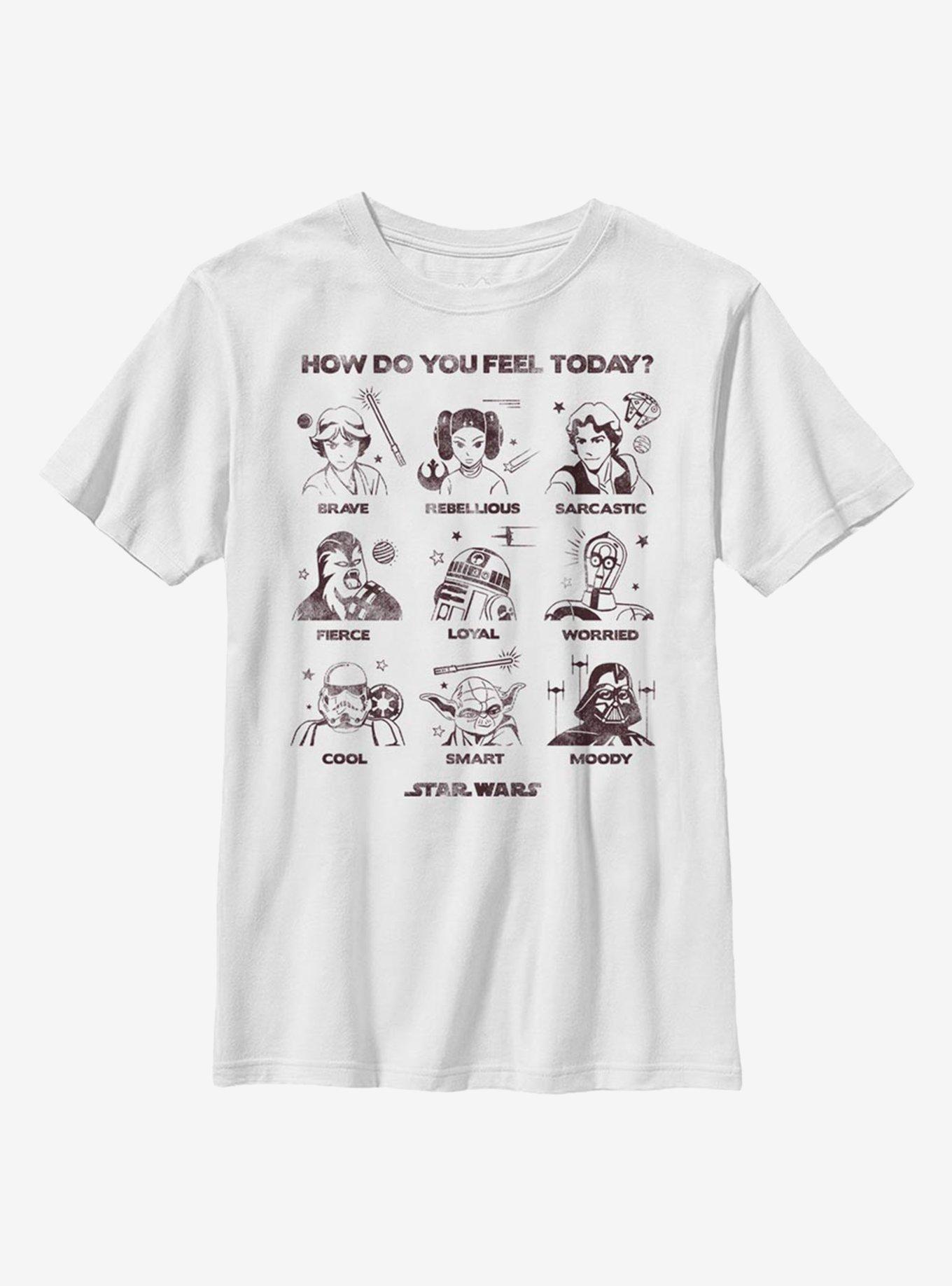 Star Wars Feelings Youth T-Shirt, WHITE, hi-res view 1