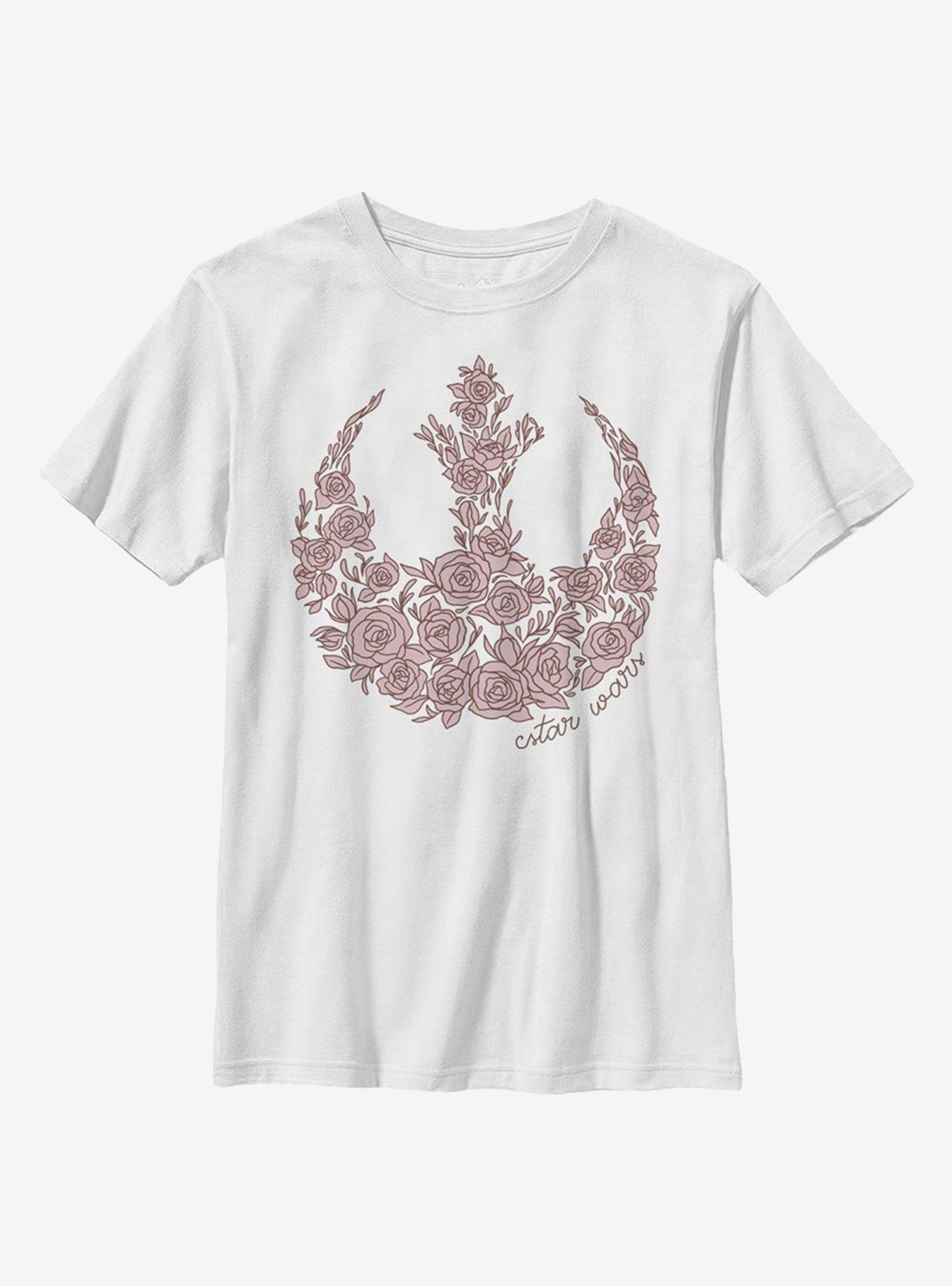 Star Wars Rose Rebel Youth T-Shirt, , hi-res
