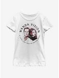 Marvel WandaVision Wanda Badge Youth Girls T-Shirt, WHITE, hi-res