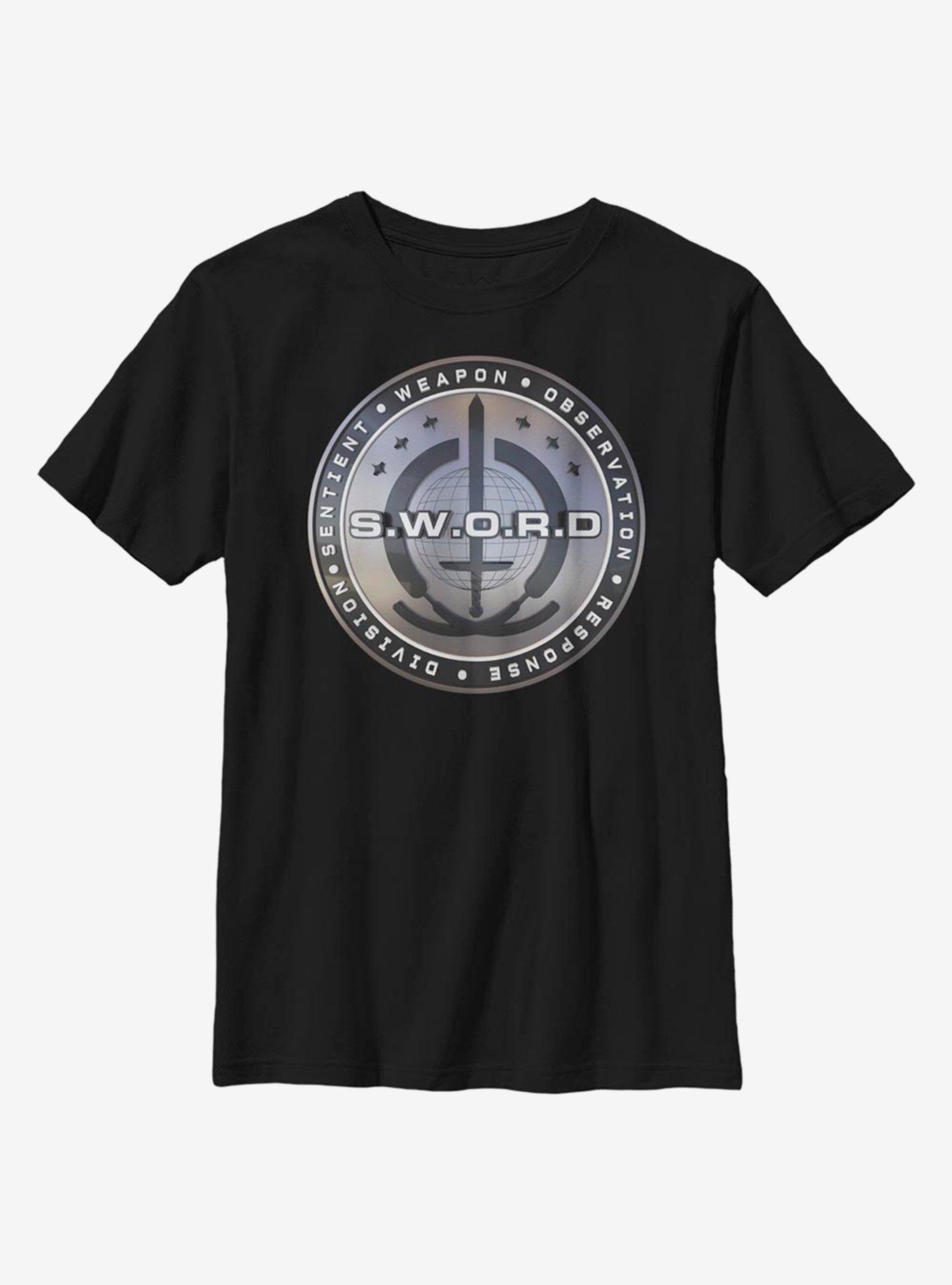 Marvel WandaVision 3D S.W.O.R.D Logo Youth T-Shirt, , hi-res