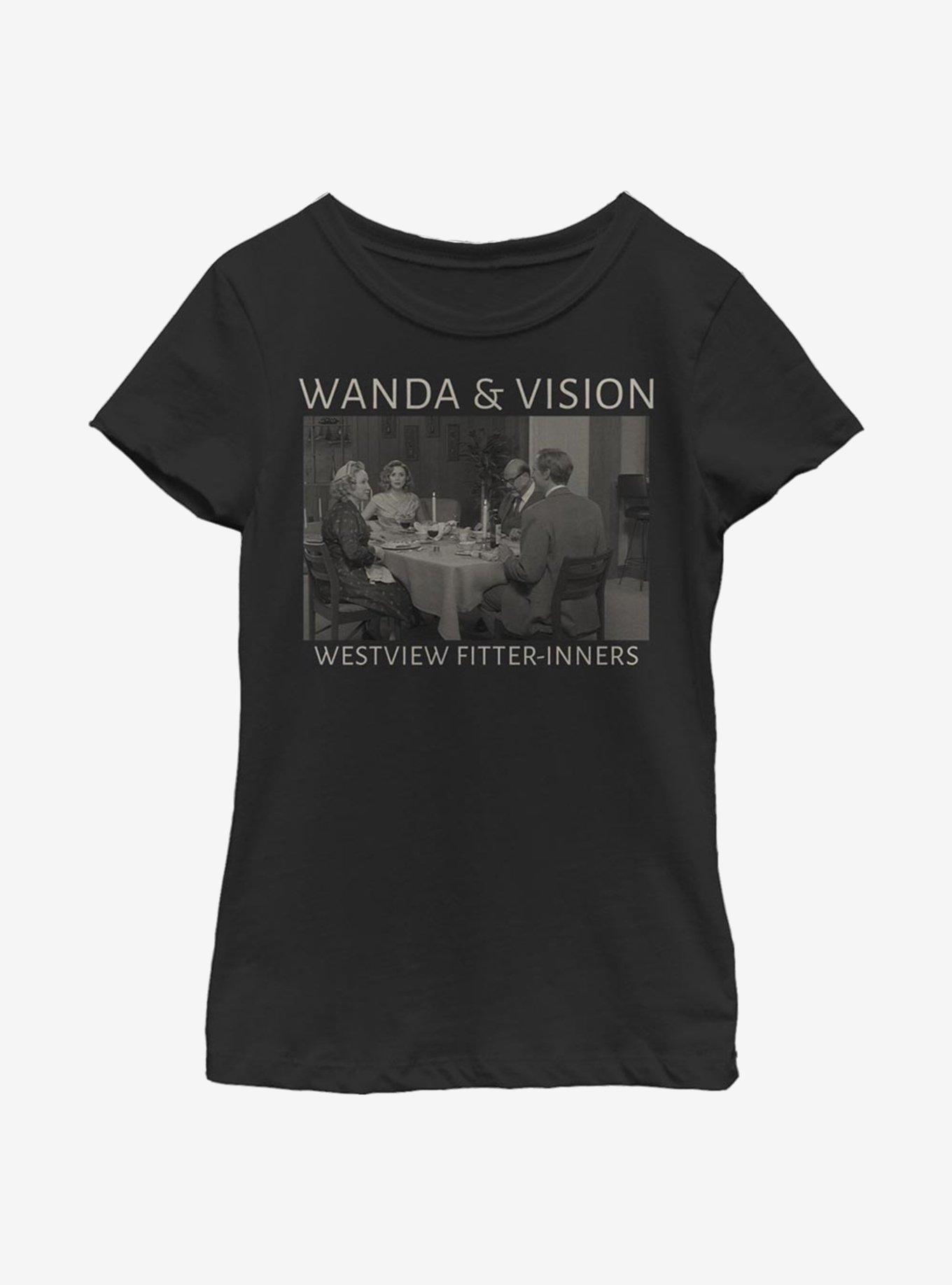 Marvel WandaVision Fitter Inners Youth Girls T-Shirt, BLACK, hi-res