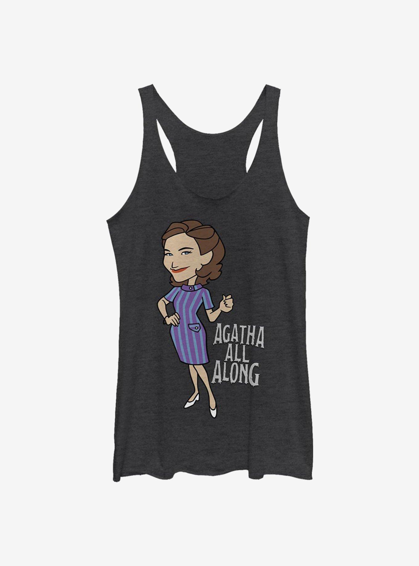 Marvel WandaVision Costumed Womens Tank Top, BLK HTR, hi-res view 1