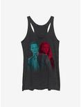 Marvel WandaVision Glitchy Overlay Normal Couple Womens Tank Top, BLK HTR, hi-res