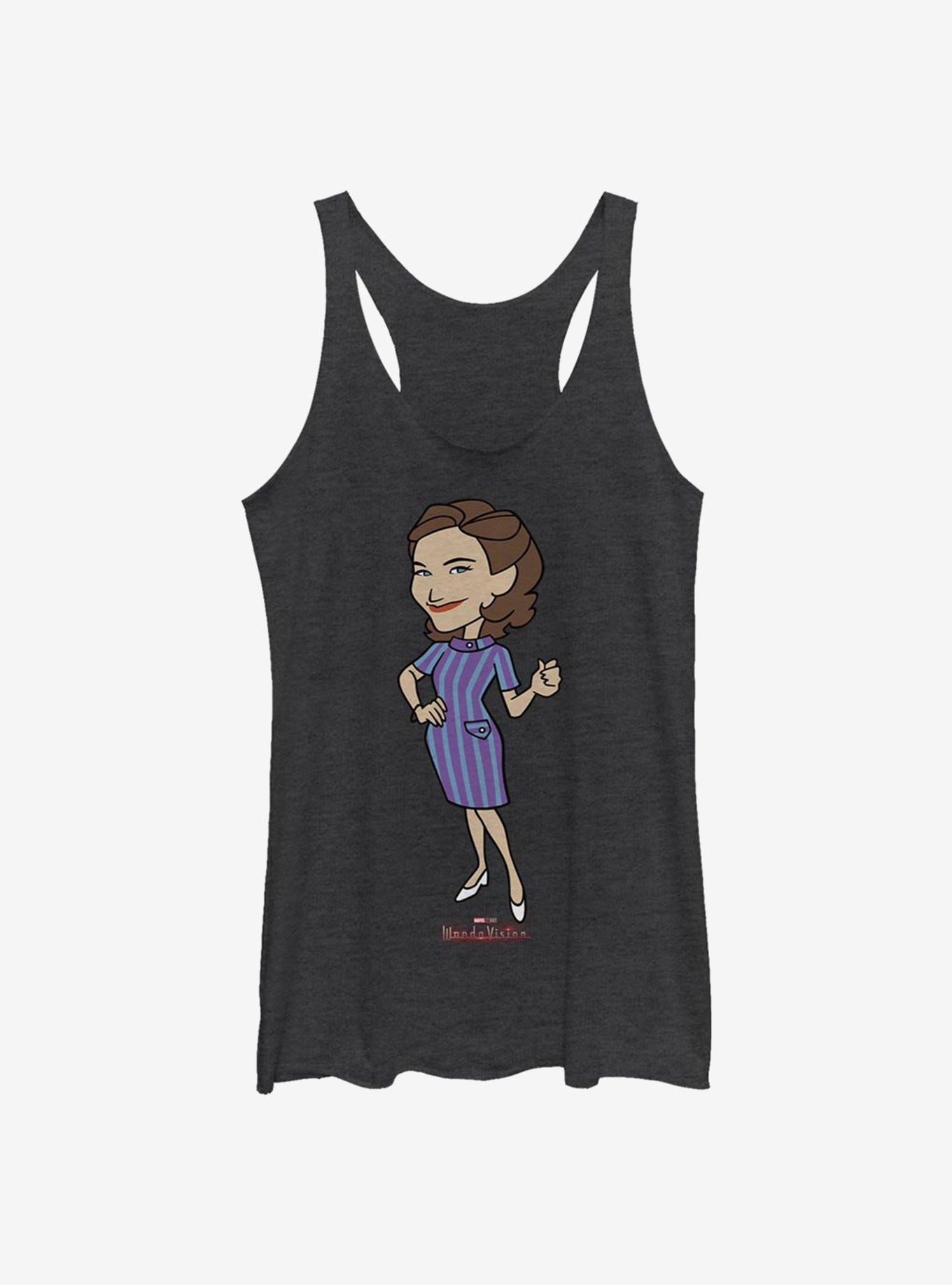 Marvel WandaVision One Of A Kind Womens Tank Top, BLK HTR, hi-res