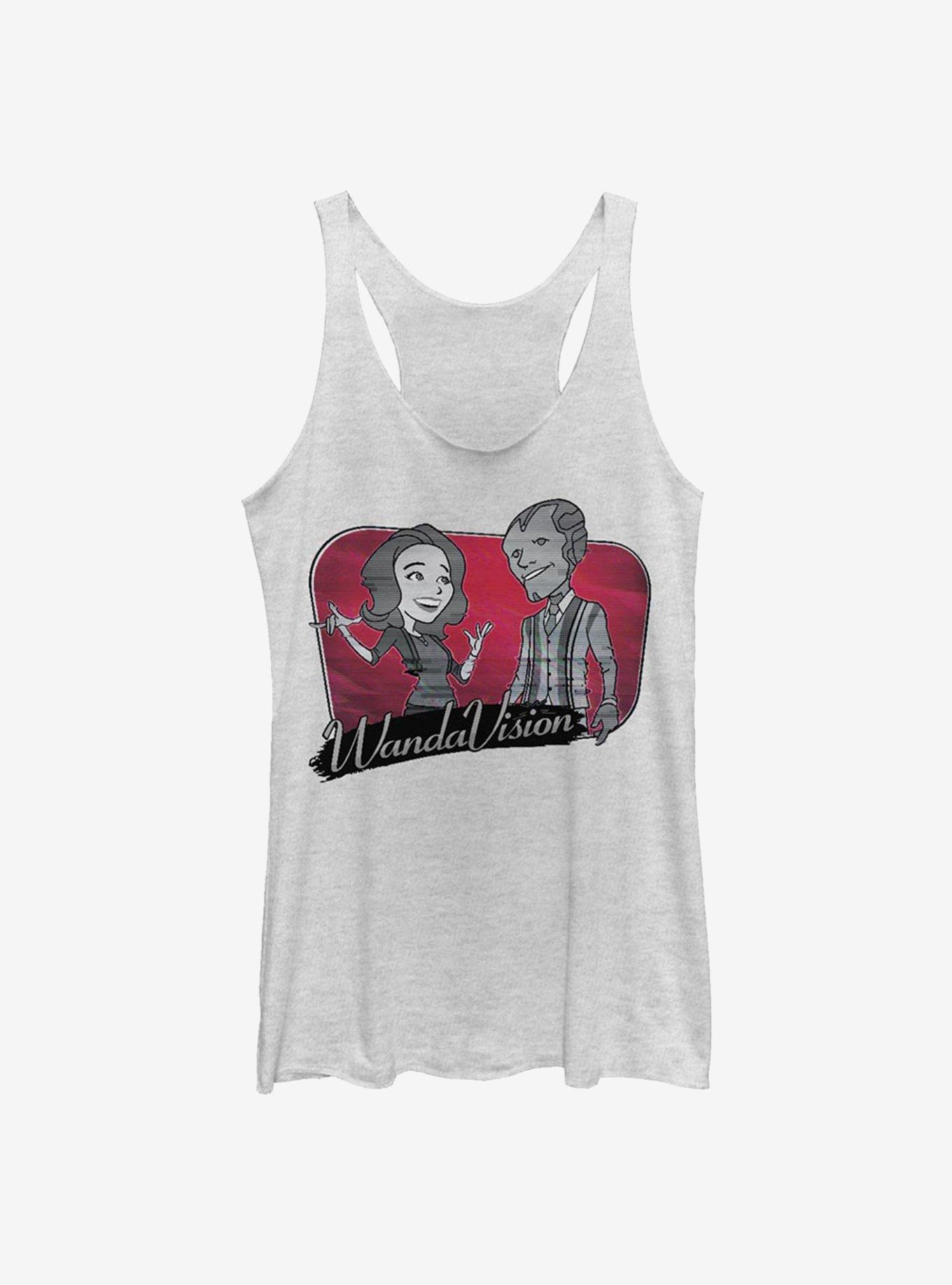 Marvel WandaVision Scarlet TV Womens Tank Top, WHITE HTR, hi-res