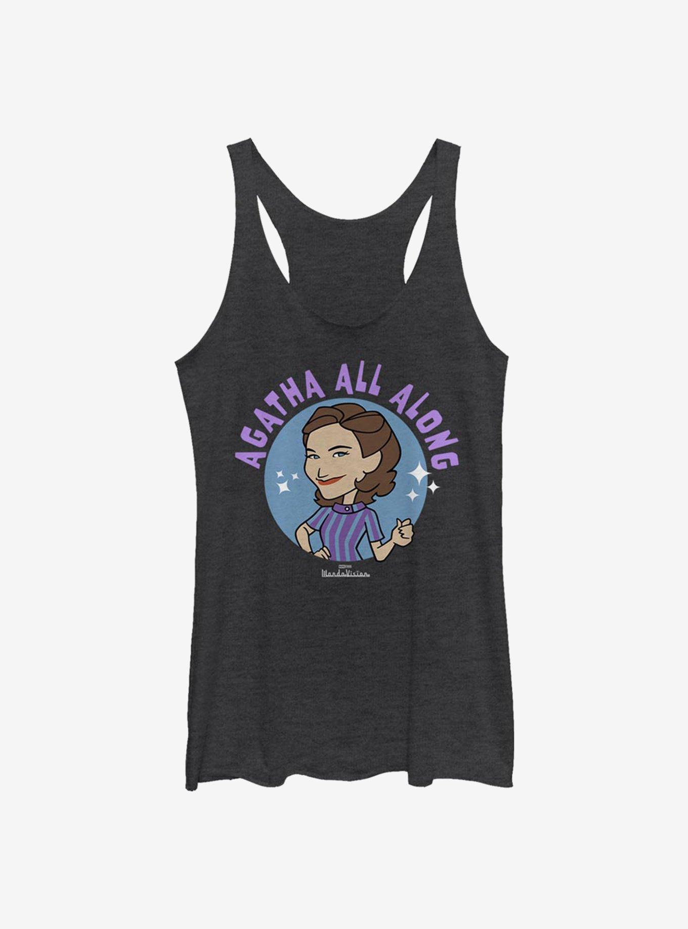 Marvel WandaVision S.W.O.R.D At Work Womens Tank Top, BLK HTR, hi-res