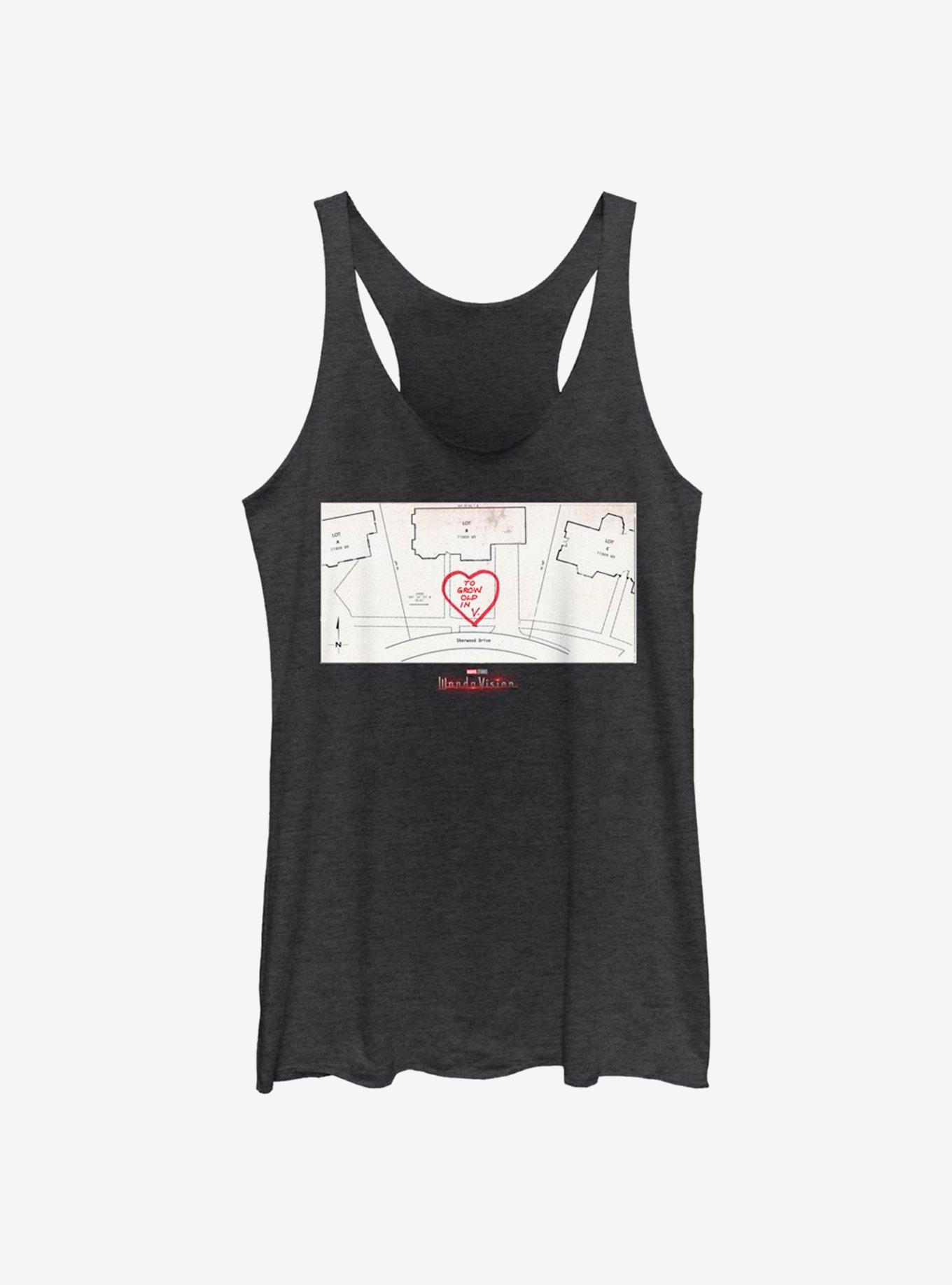 Marvel WandaVision Treats Womens Tank Top, BLK HTR, hi-res