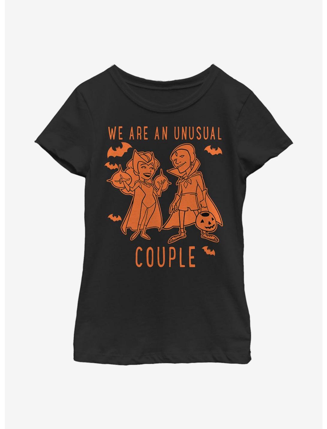 Marvel WandaVision Couple Coloring Youth Girls T-Shirt, BLACK, hi-res