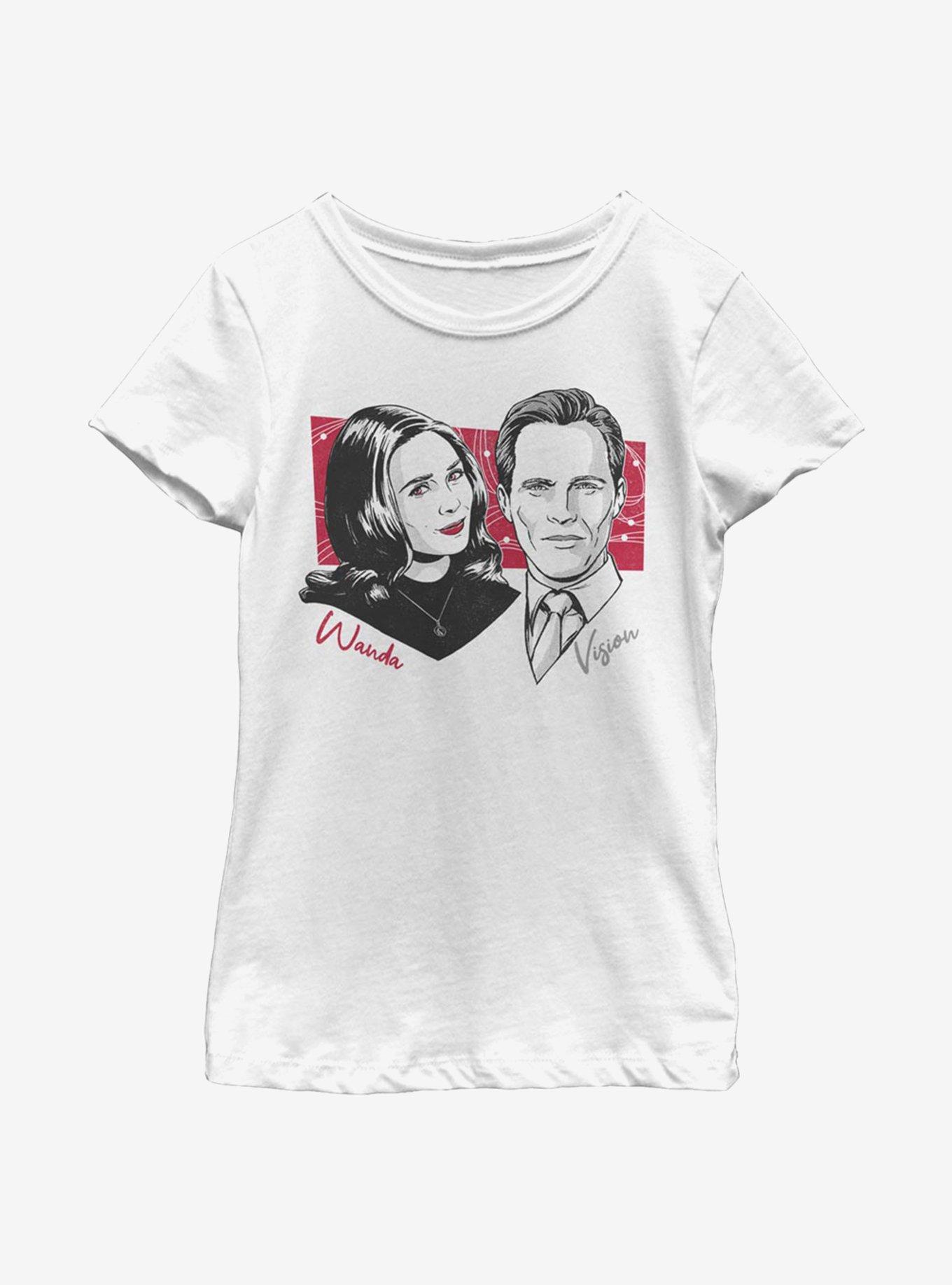 Marvel WandaVision Out Of Register Print Youth Girls T-Shirt, WHITE, hi-res