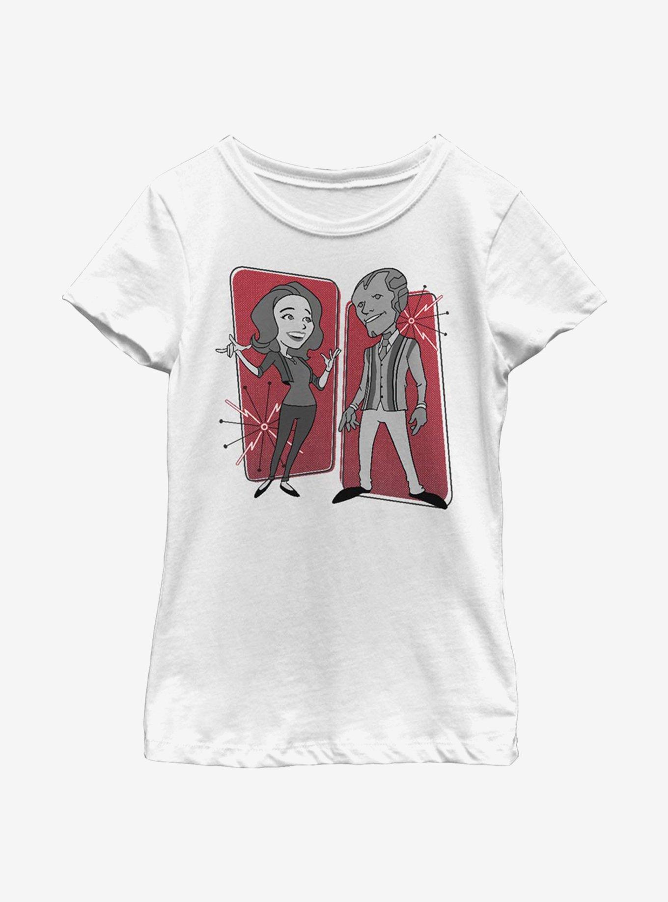 Marvel WandaVision Retro Panels Youth Girls T-Shirt, WHITE, hi-res