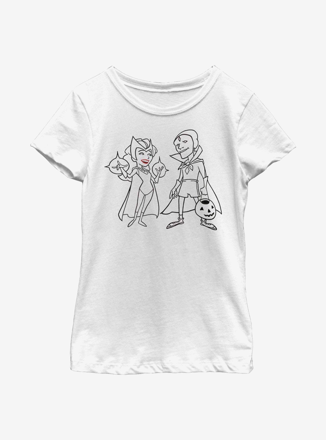 Marvel WandaVision Simple Ink Youth Girls T-Shirt, , hi-res