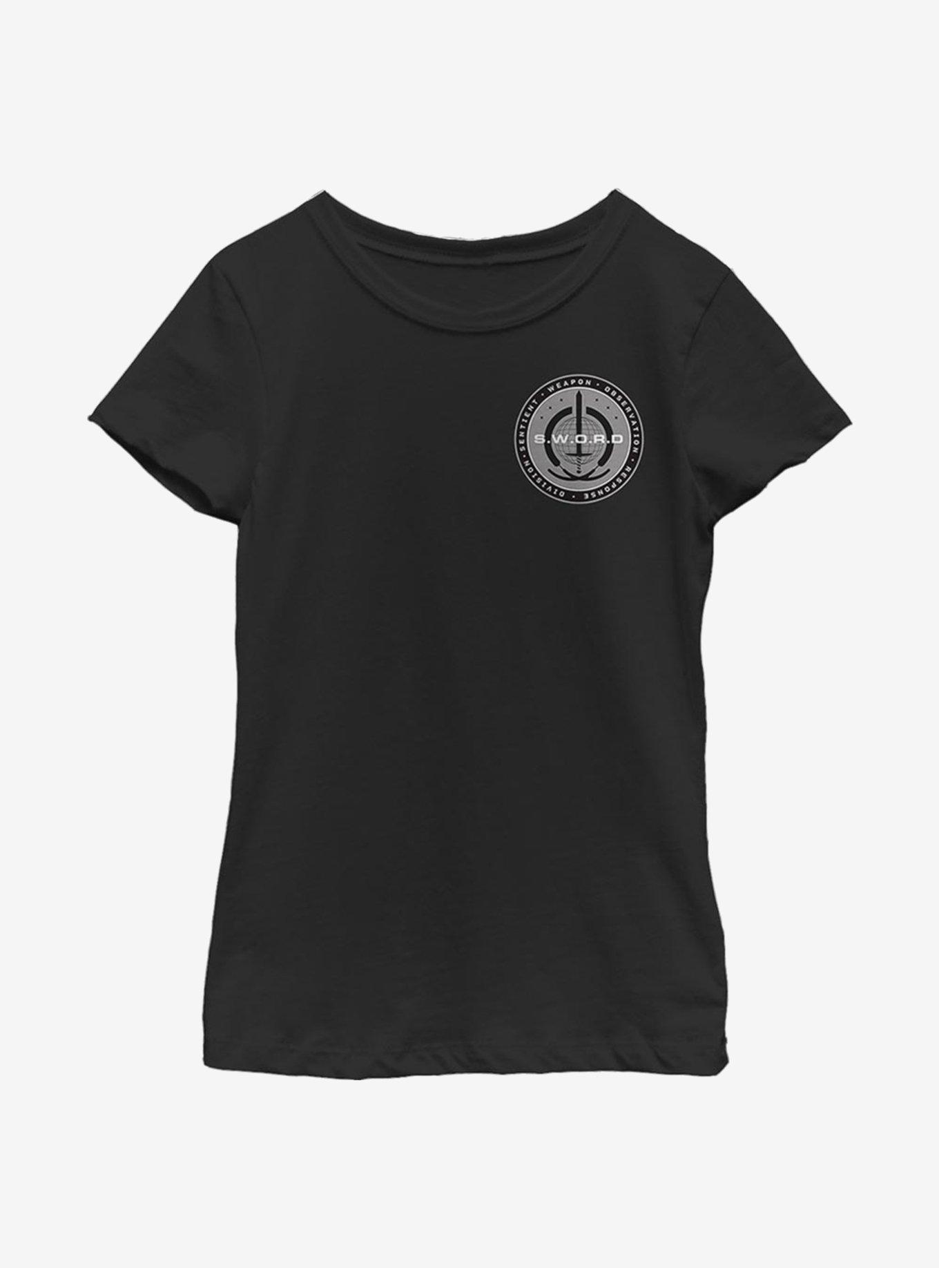 Marvel WandaVision S.W.O.R.D Logo Youth Girls T-Shirt, , hi-res