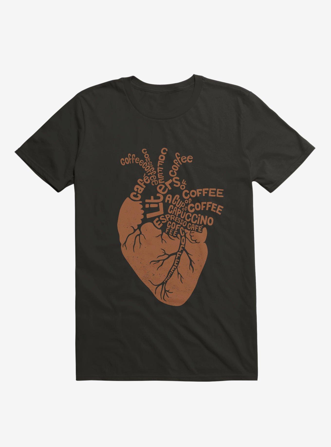 Coffee Lover Heart T-Shirt, , hi-res
