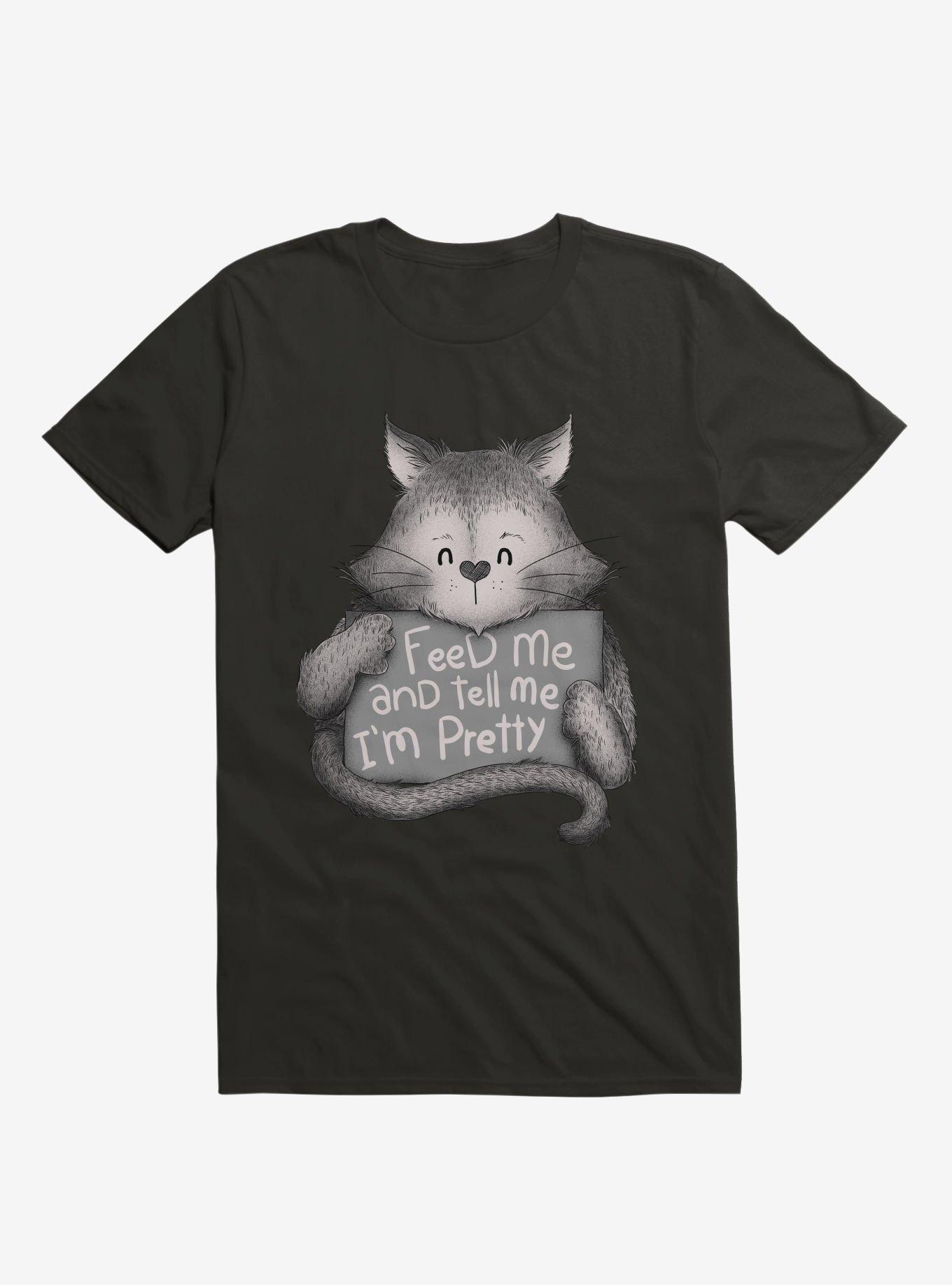Feed Me And Tell Me I'm Pretty Cat T-Shirt, , hi-res