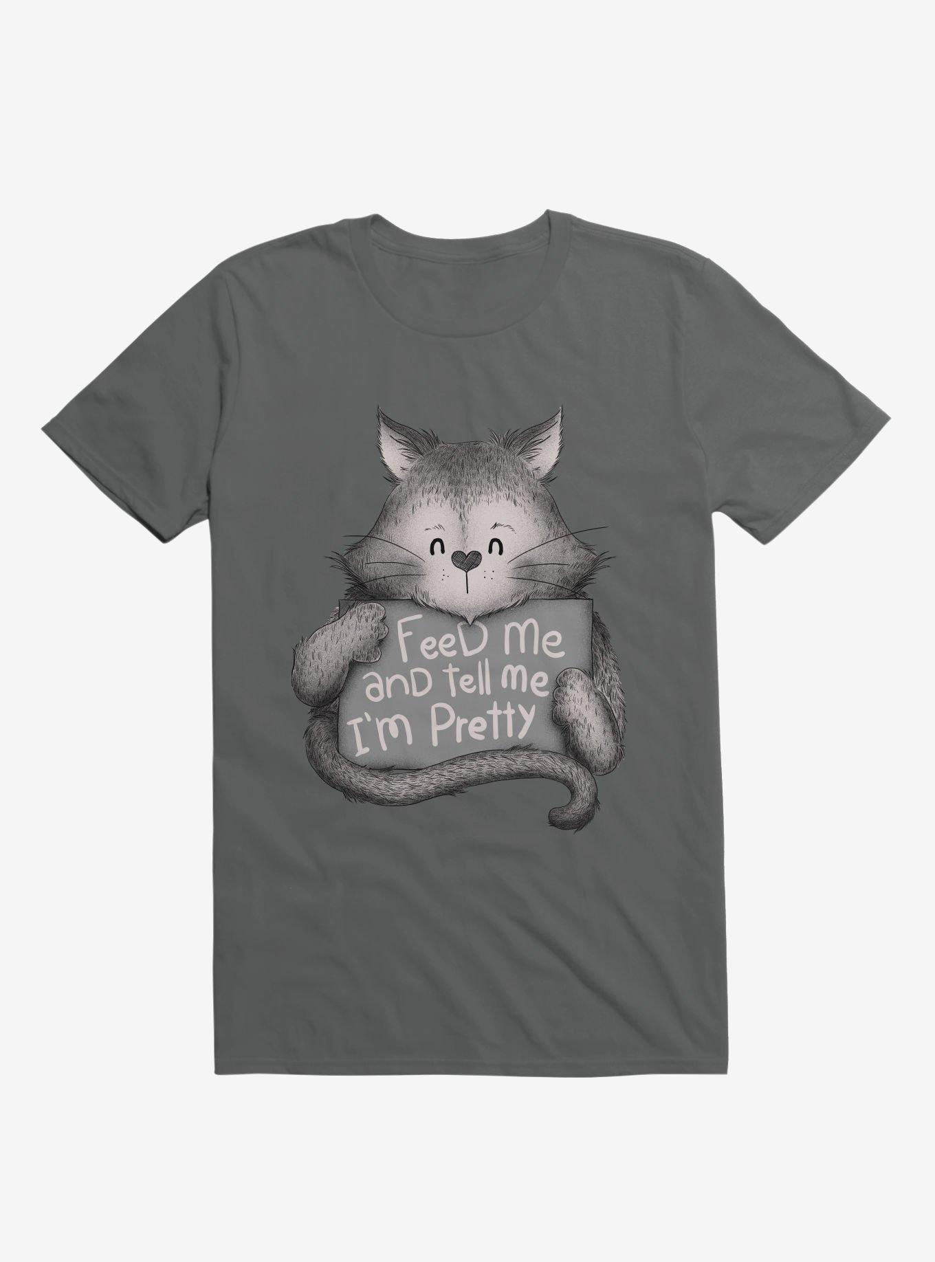 Feed Me And Tell Me I'm Pretty Cat T-Shirt, , hi-res