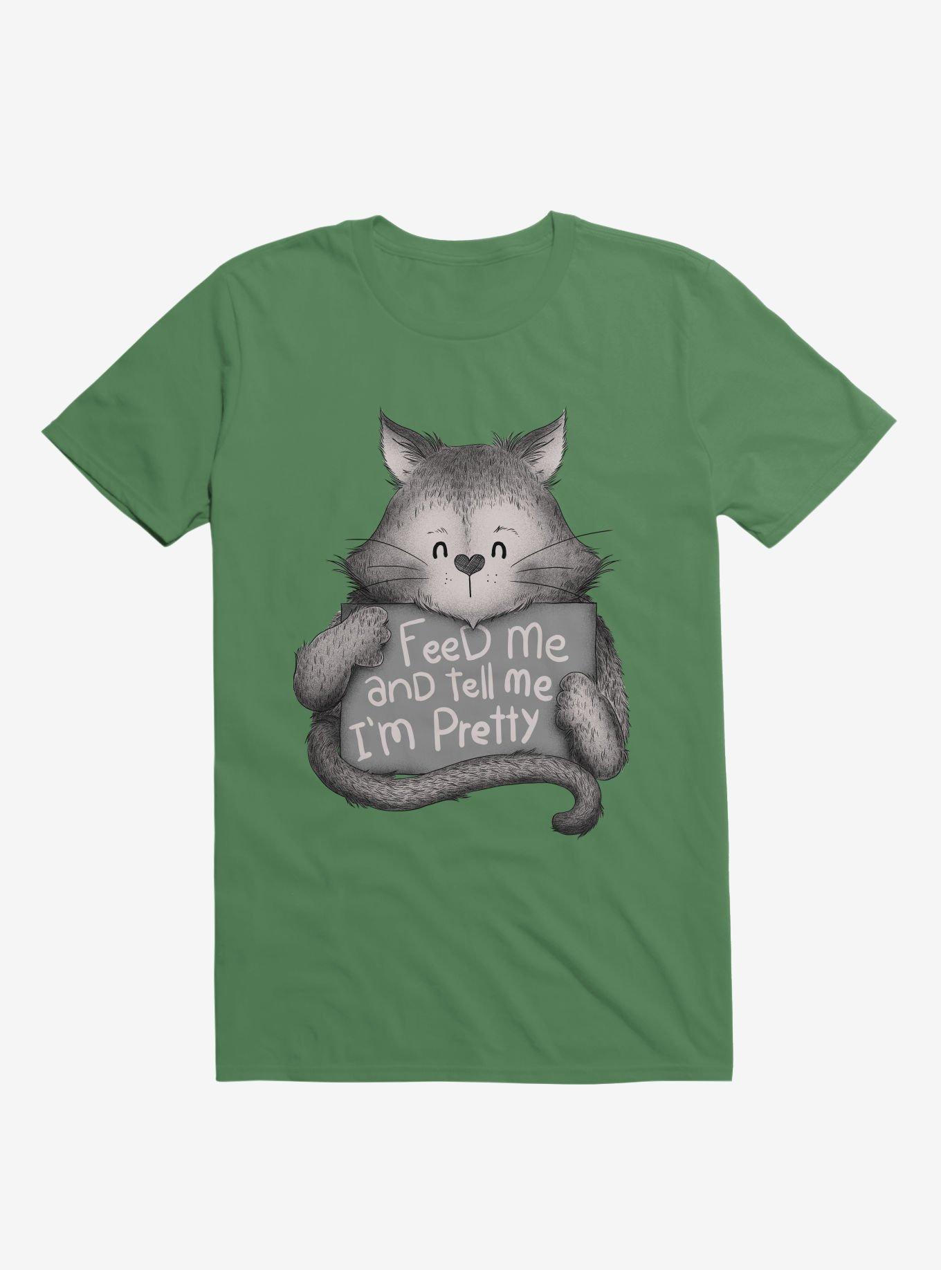 Feed Me And Tell Me I'm Pretty Cat T-Shirt, , hi-res