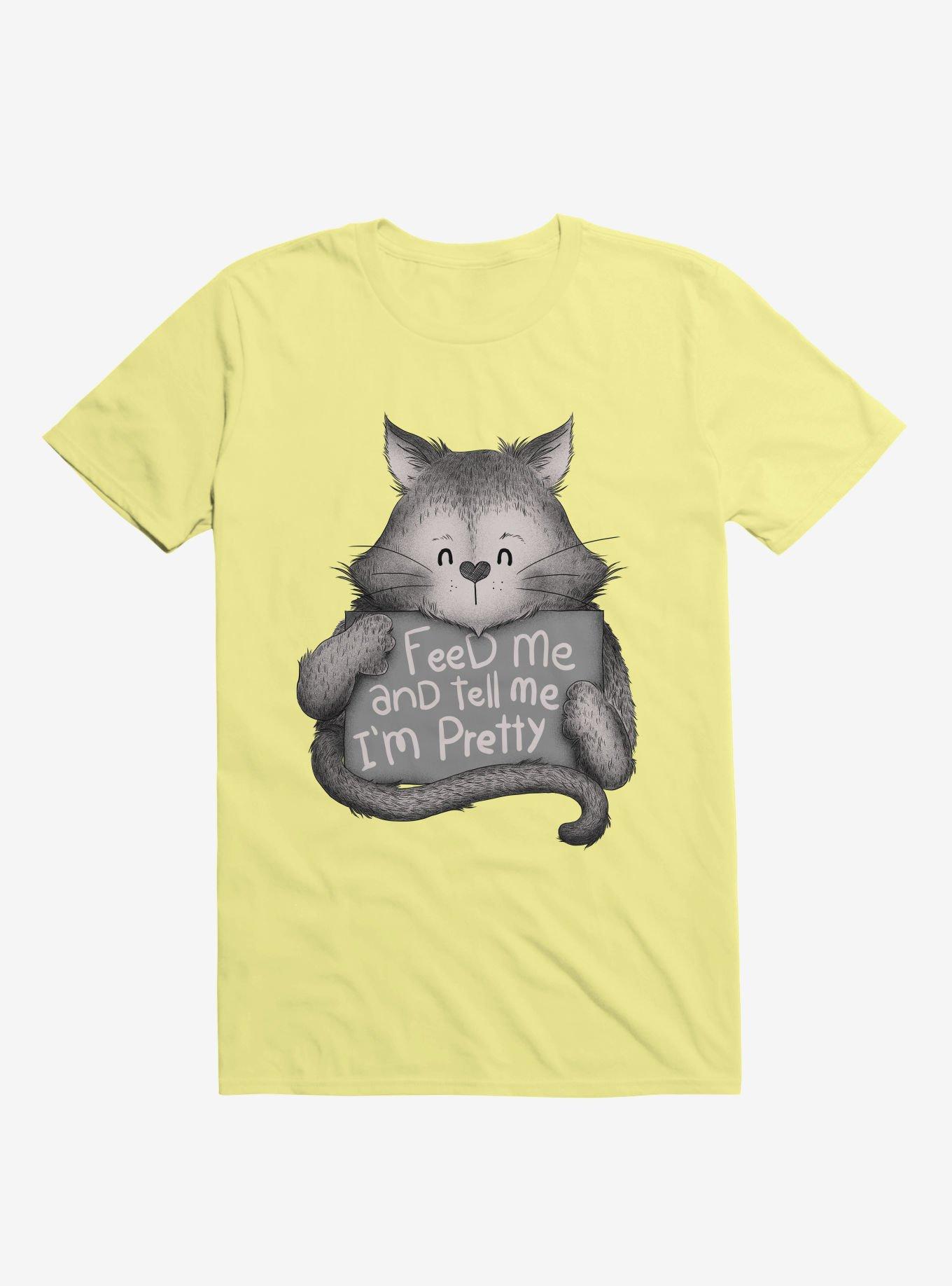 Feed Me And Tell Me I'm Pretty Cat T-Shirt, , hi-res