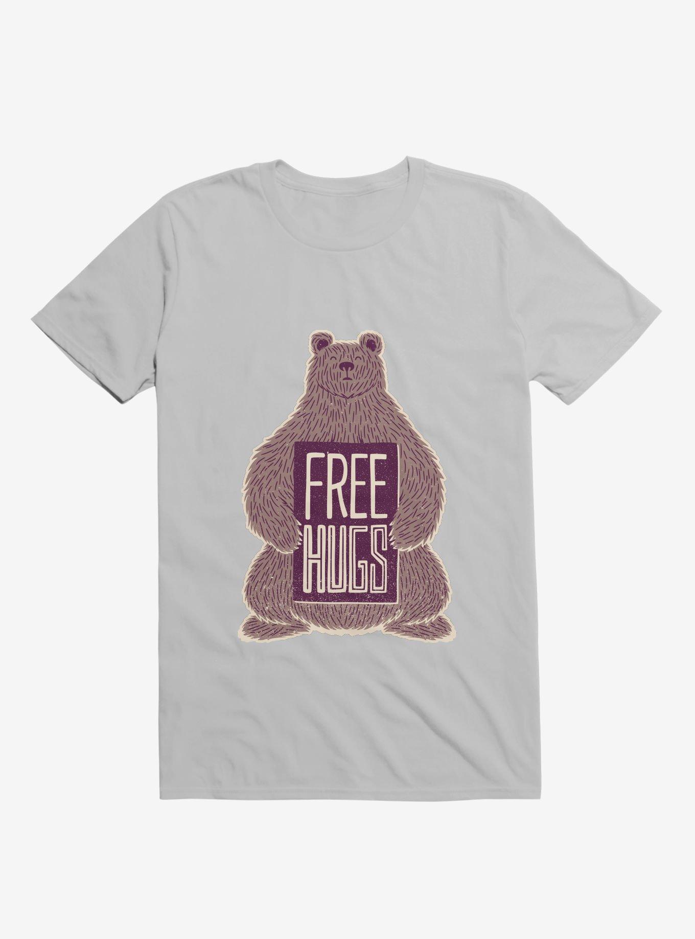 Free Hugs Bear T-Shirt, ICE GREY, hi-res