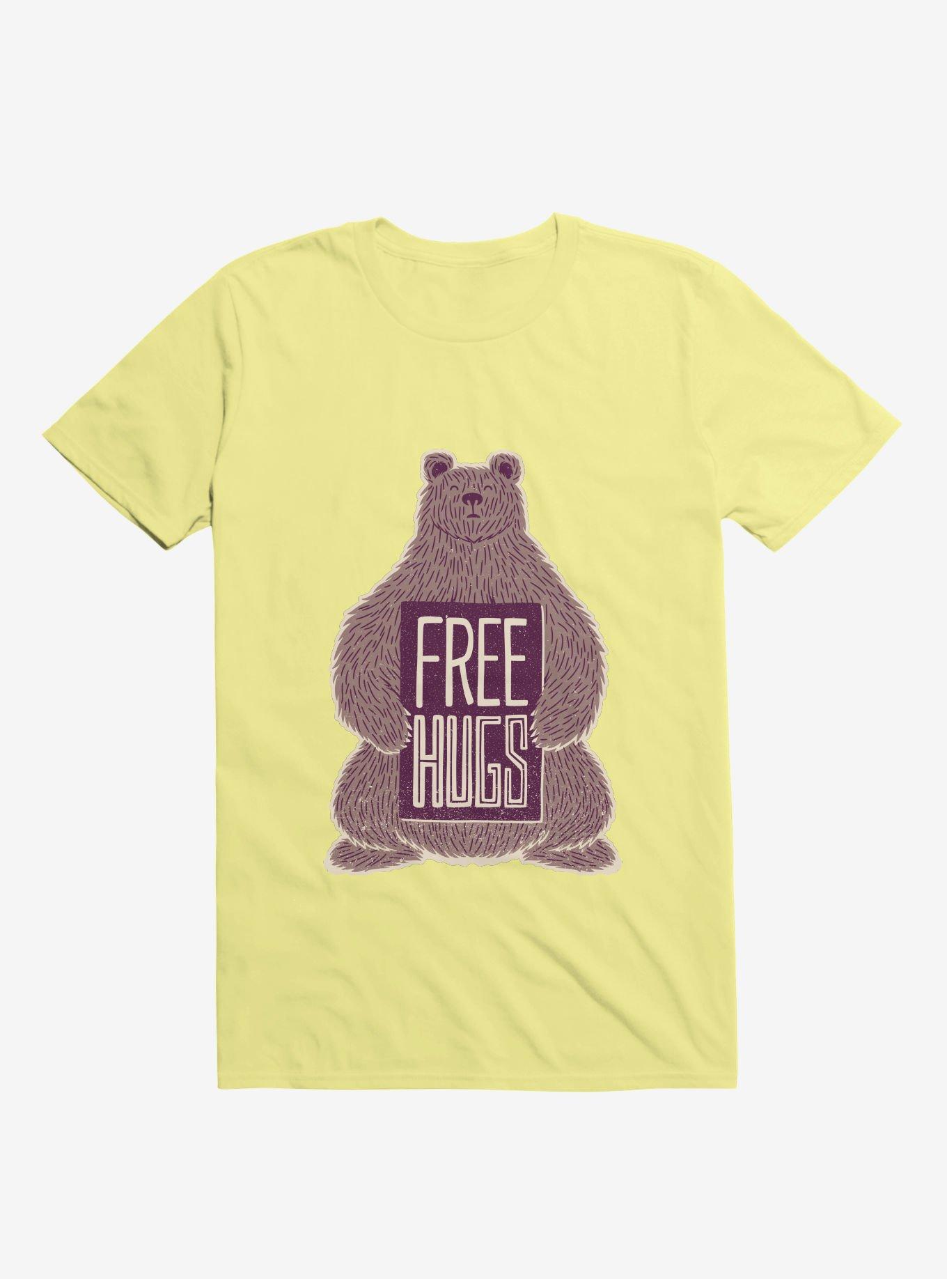 Free Hugs Bear T-Shirt, CORN SILK, hi-res
