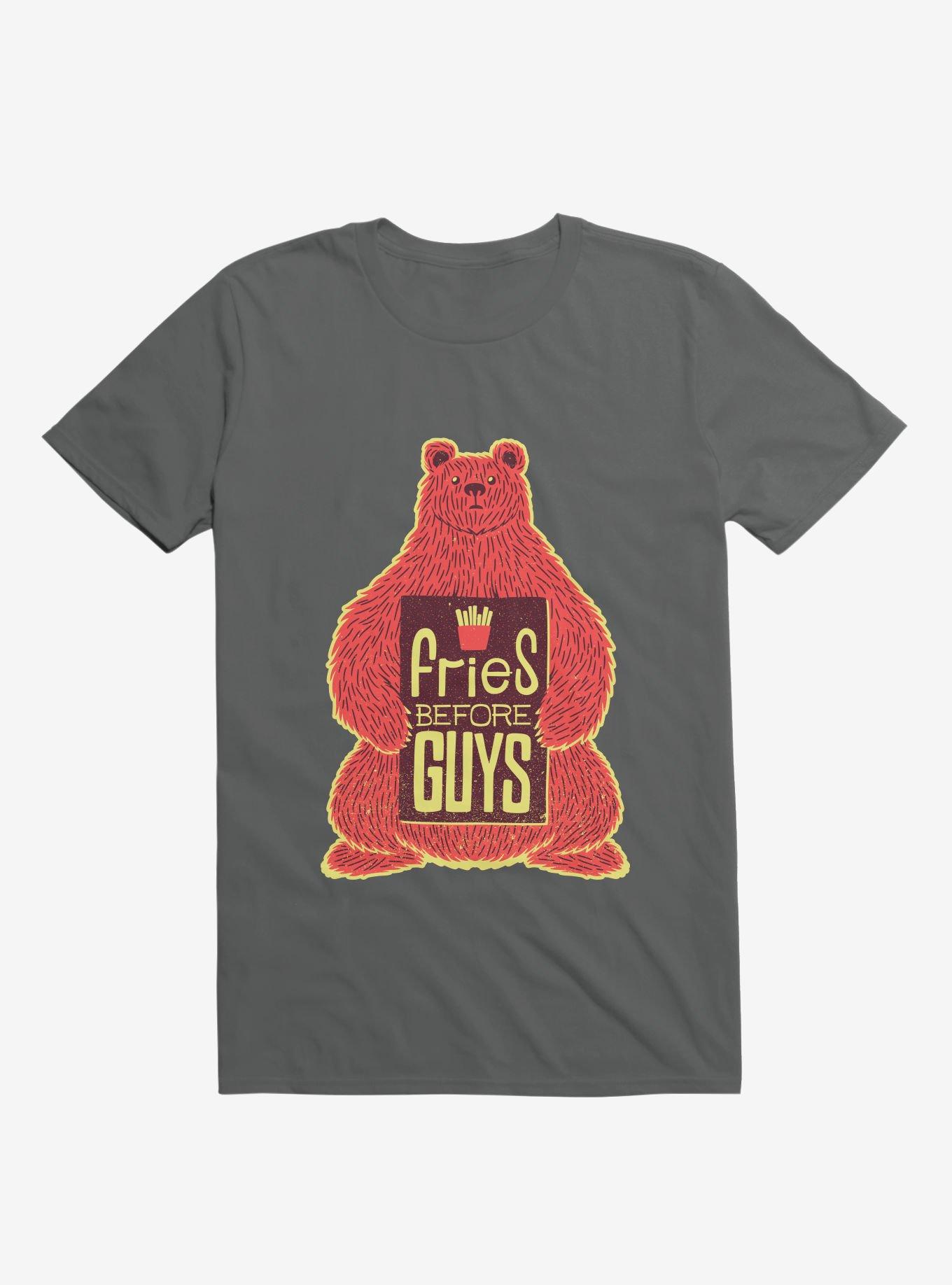 Fries Before Guys T-Shirt, CHARCOAL, hi-res