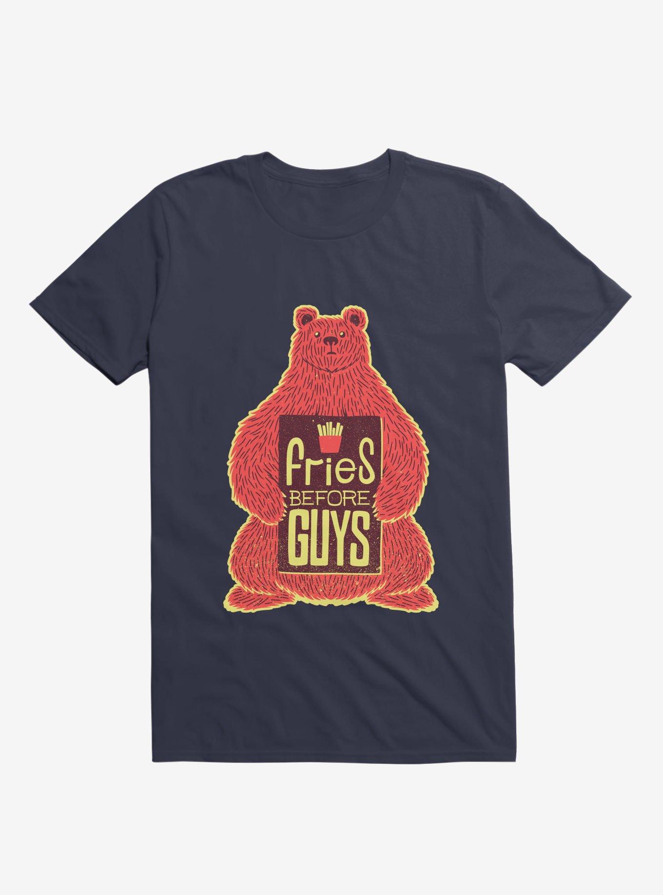 Fries Before Guys T-Shirt, NAVY, hi-res