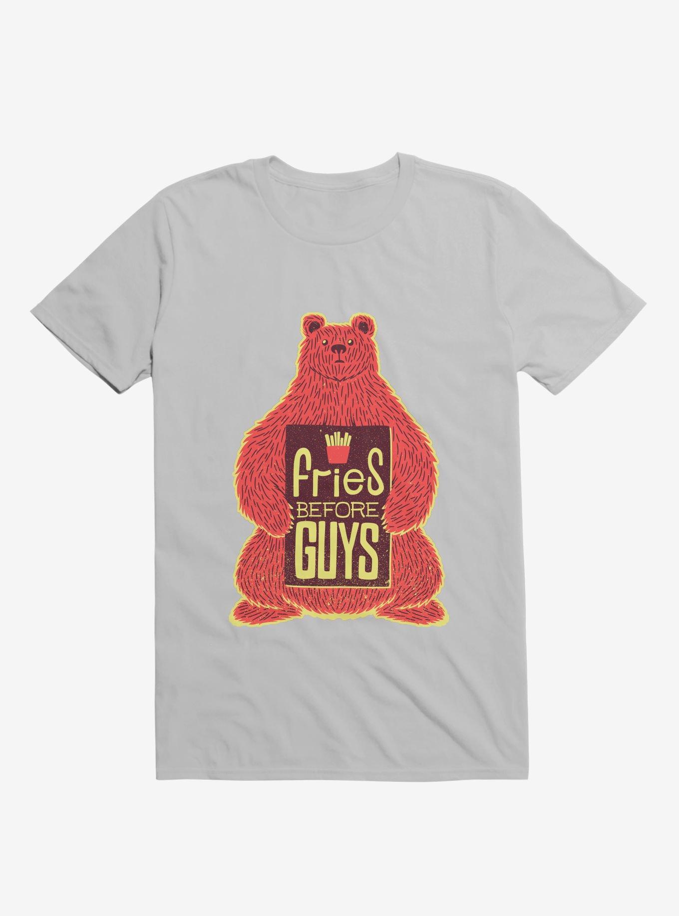 Fries Before Guys T-Shirt, ICE GREY, hi-res