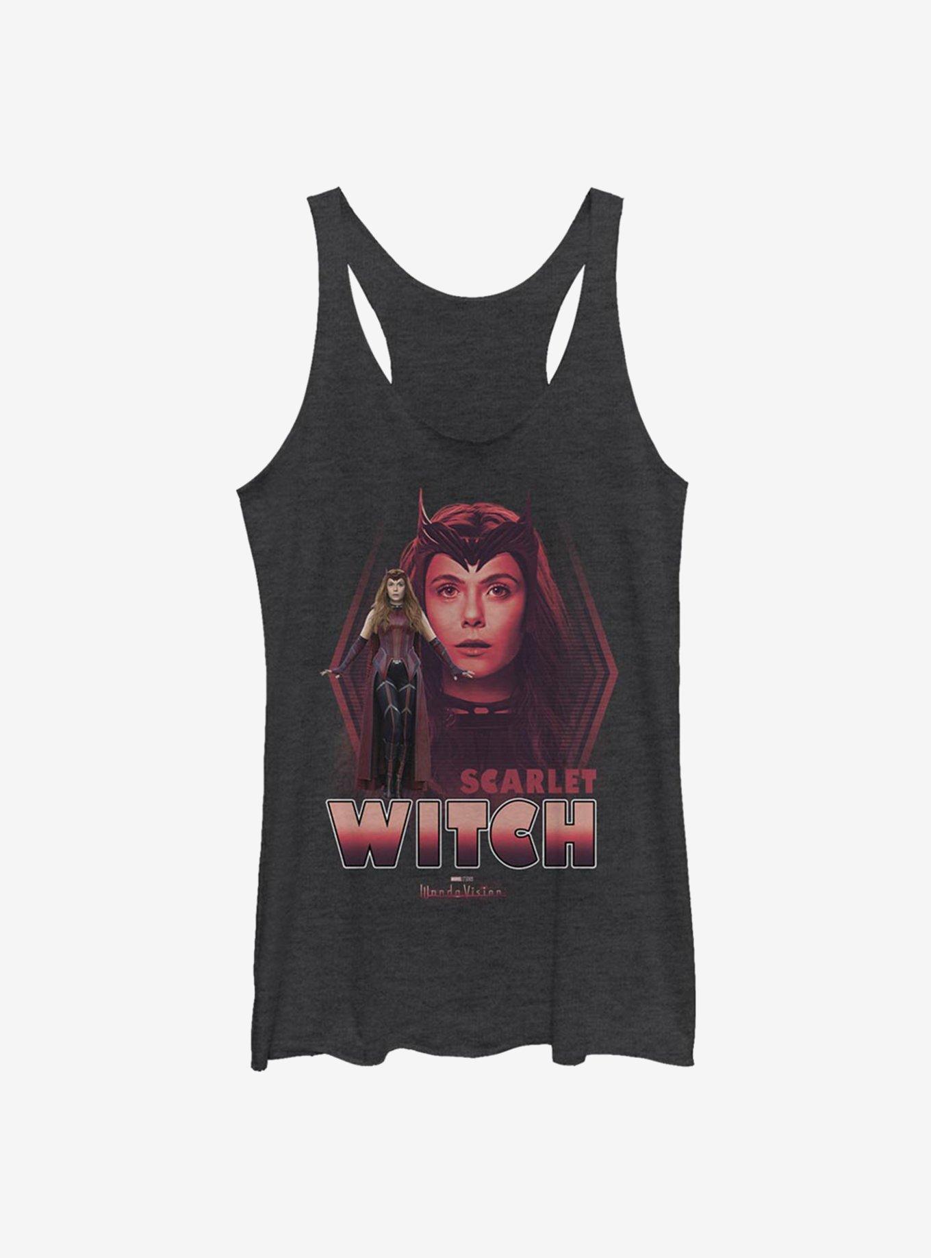Marvel WandaVision Avenger Womens Tank Top, BLK HTR, hi-res