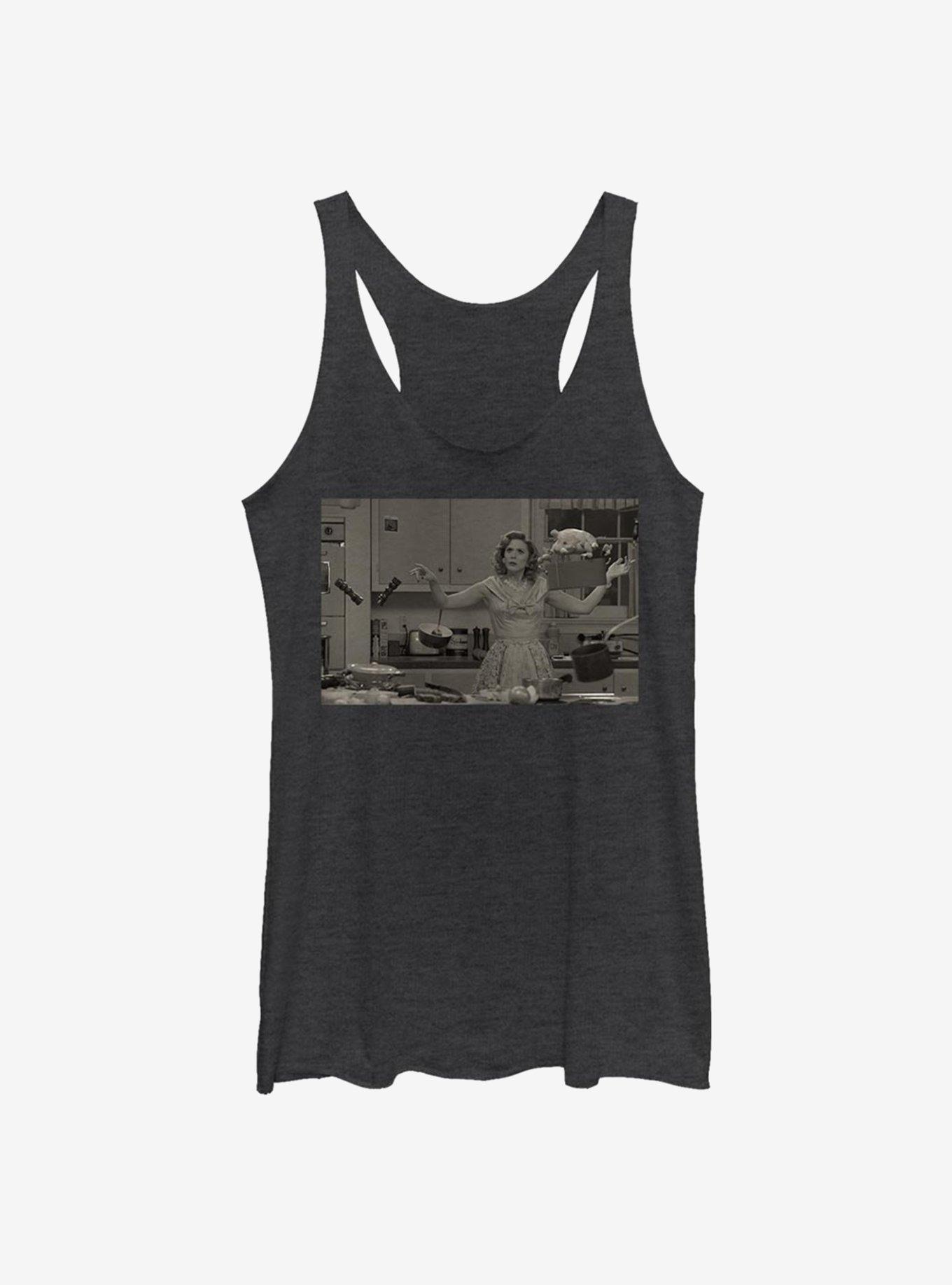 Marvel WandaVision Chief's Kitchen Womens Tank Top, BLK HTR, hi-res