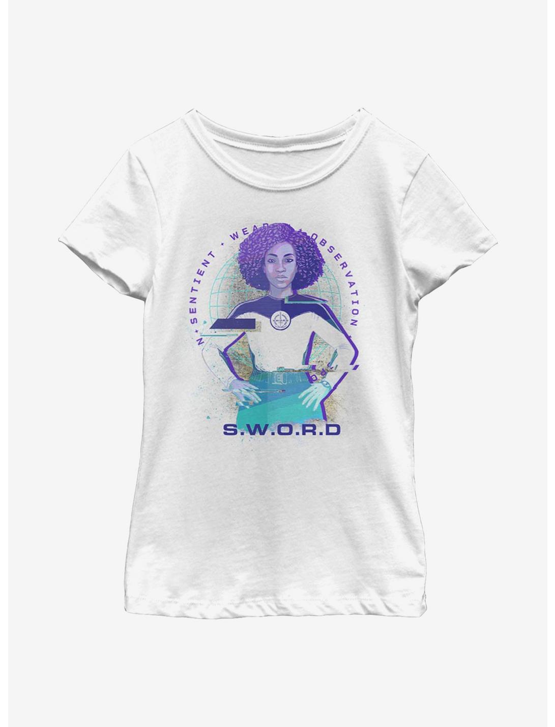 Marvel WandaVision S.W.O.R.D Glitch Youth Girls T-Shirt, WHITE, hi-res