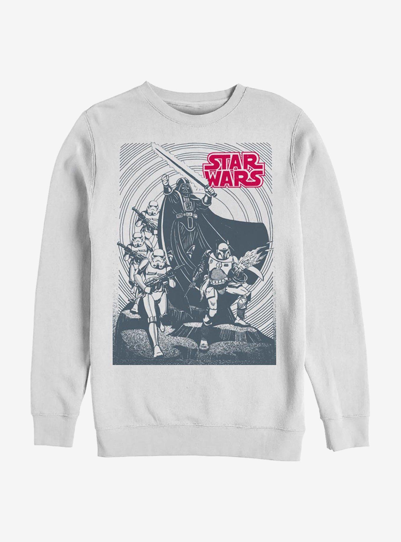 Star Wars Vader On Top Sweatshirt, WHITE, hi-res