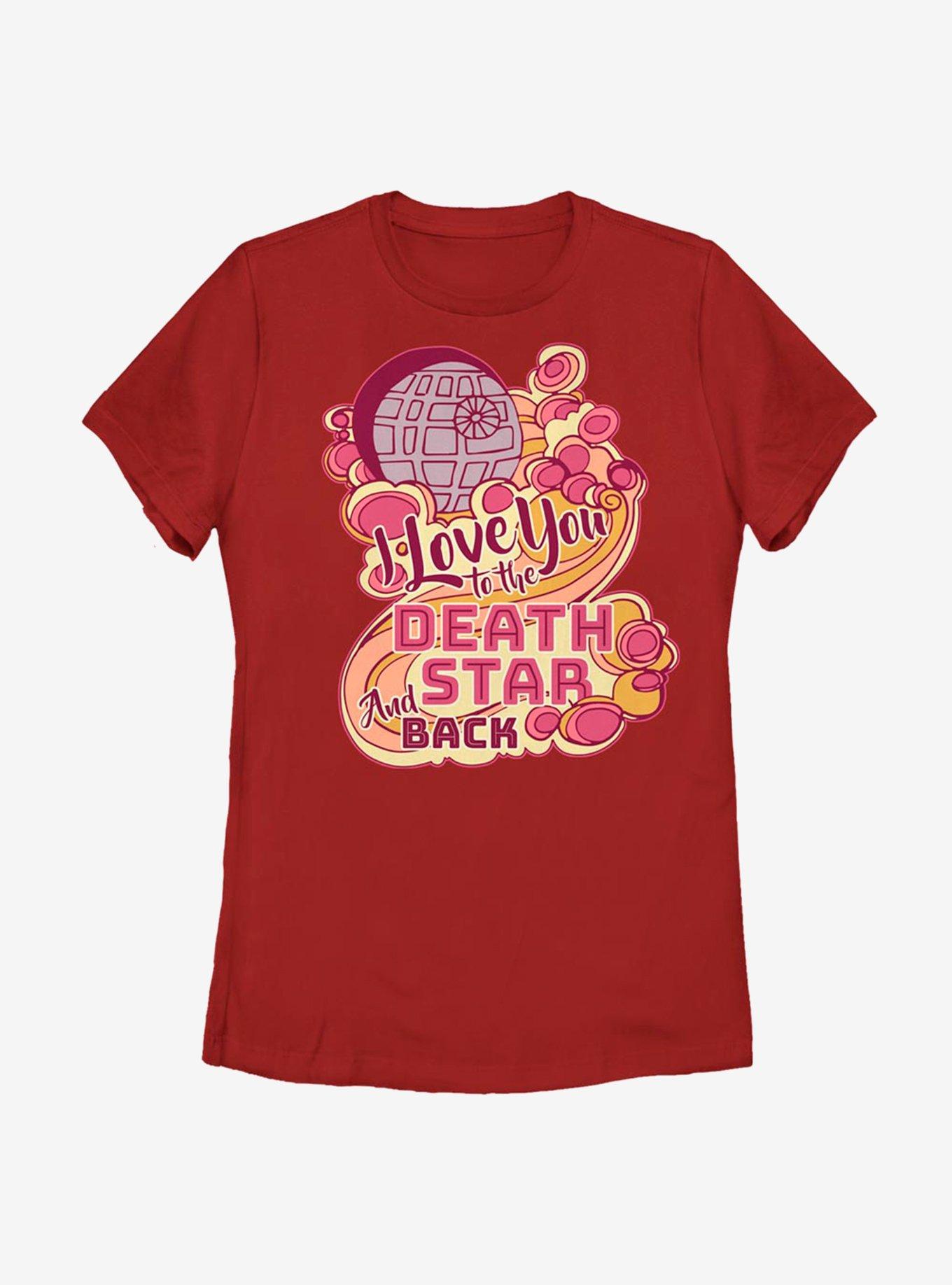 Star Wars Death Star And Back Womens T-Shirt, , hi-res