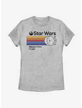 Star Wars Falcon Color Lines Womens T-Shirt, , hi-res
