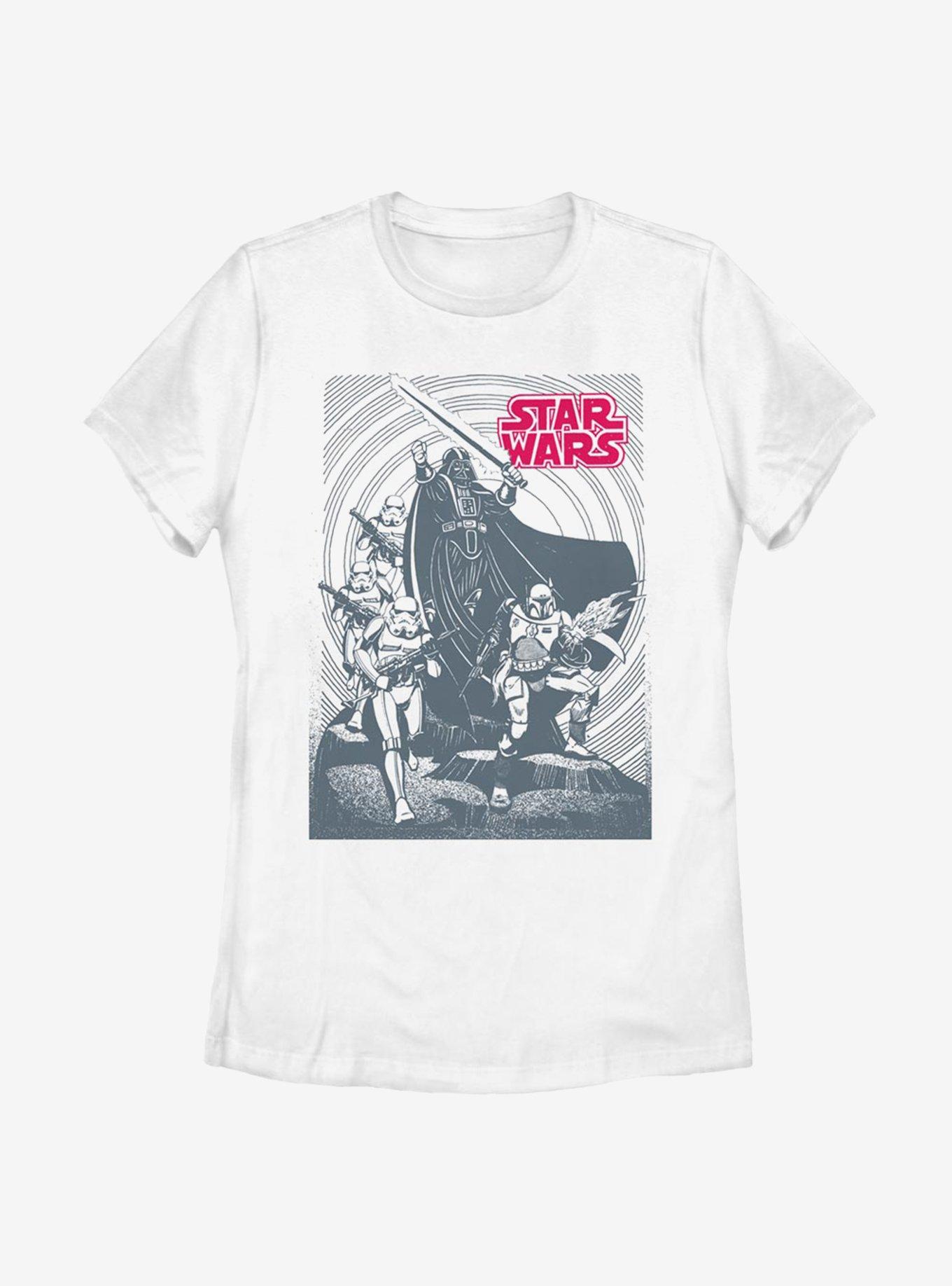 Star Wars Vader On Top Womens T-Shirt, WHITE, hi-res