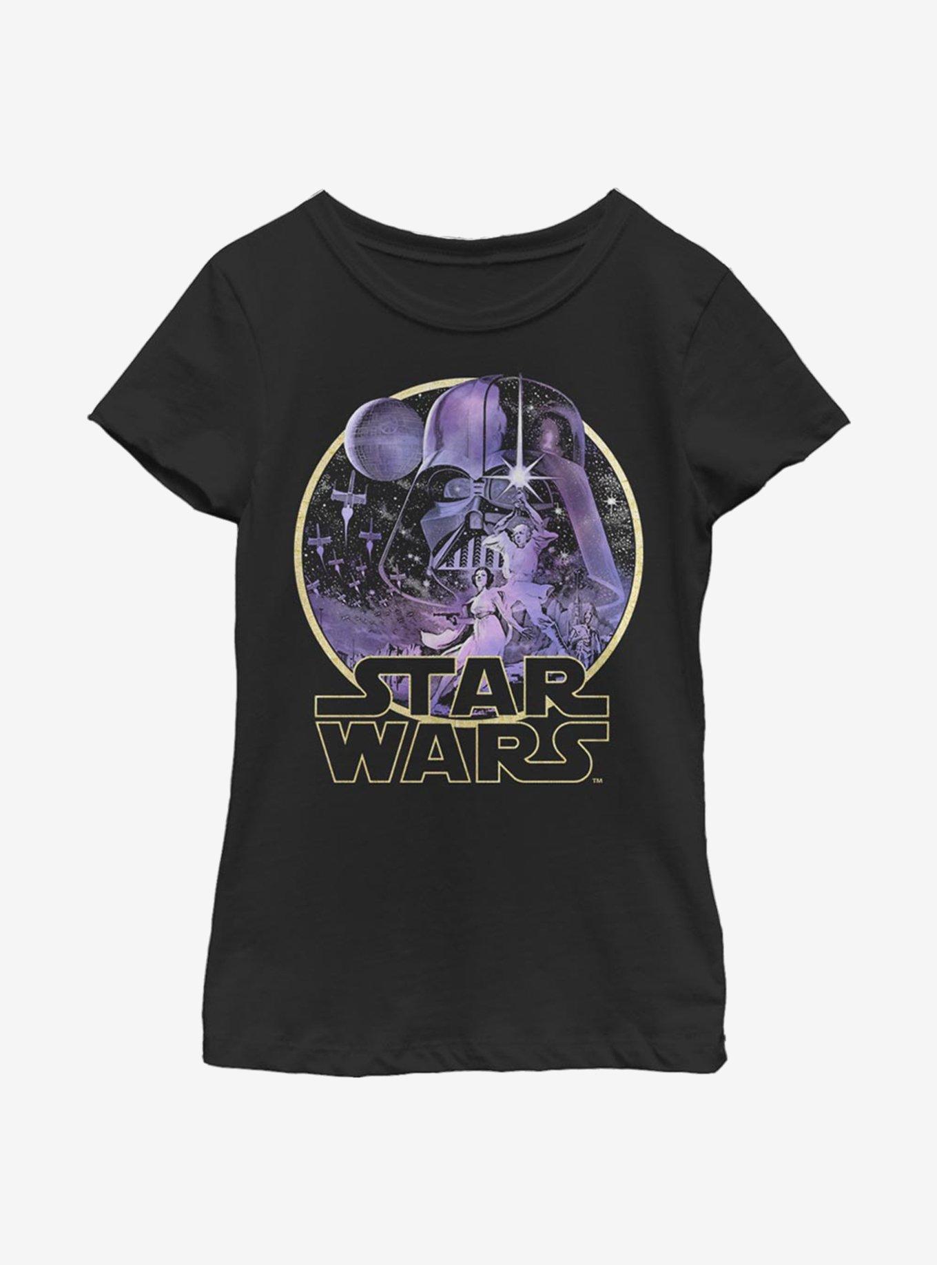 Star Wars Celestial Wars Youth Girls T-Shirt, BLACK, hi-res