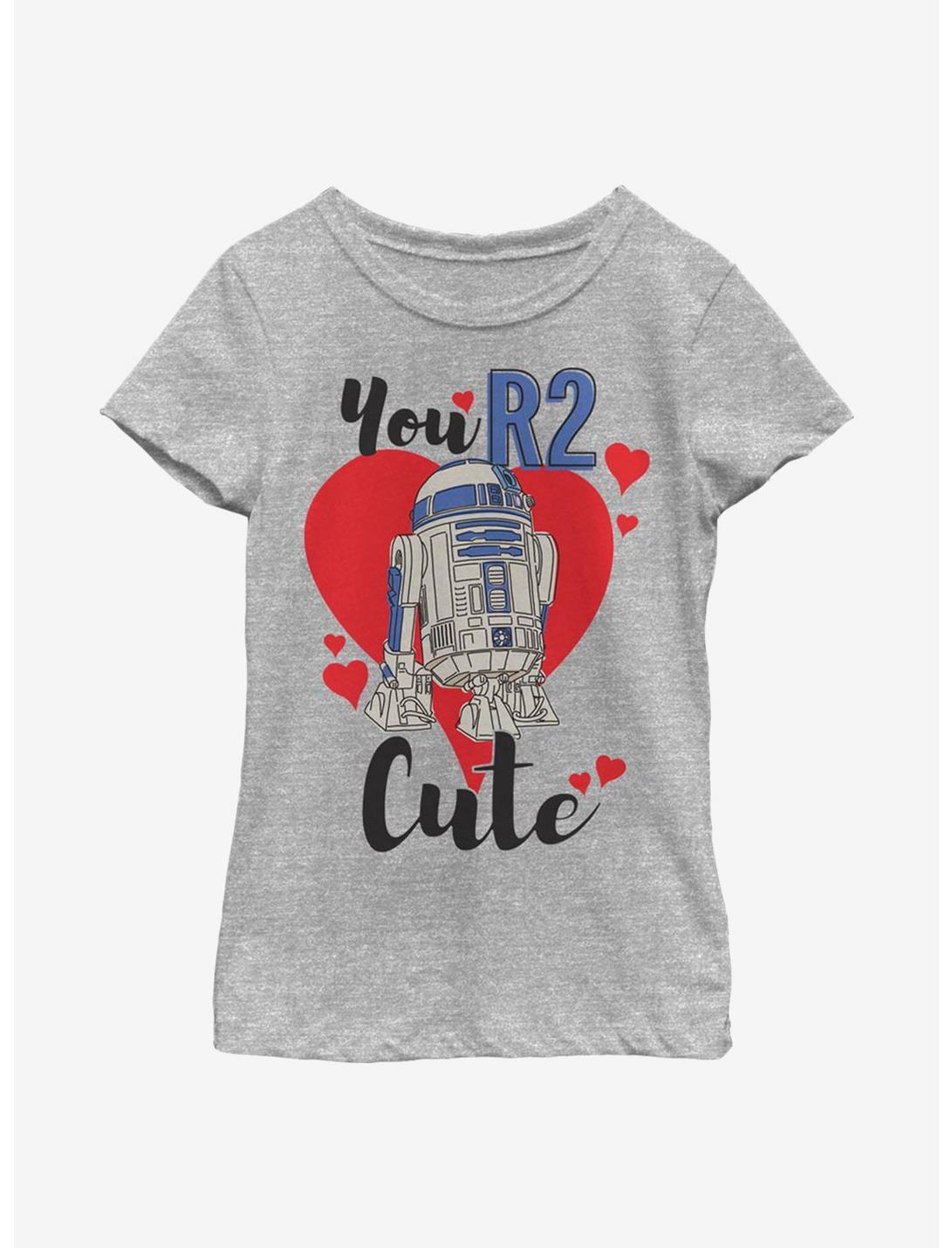 Star Wars You R2 Cute Youth Girls T-Shirt, ATH HTR, hi-res