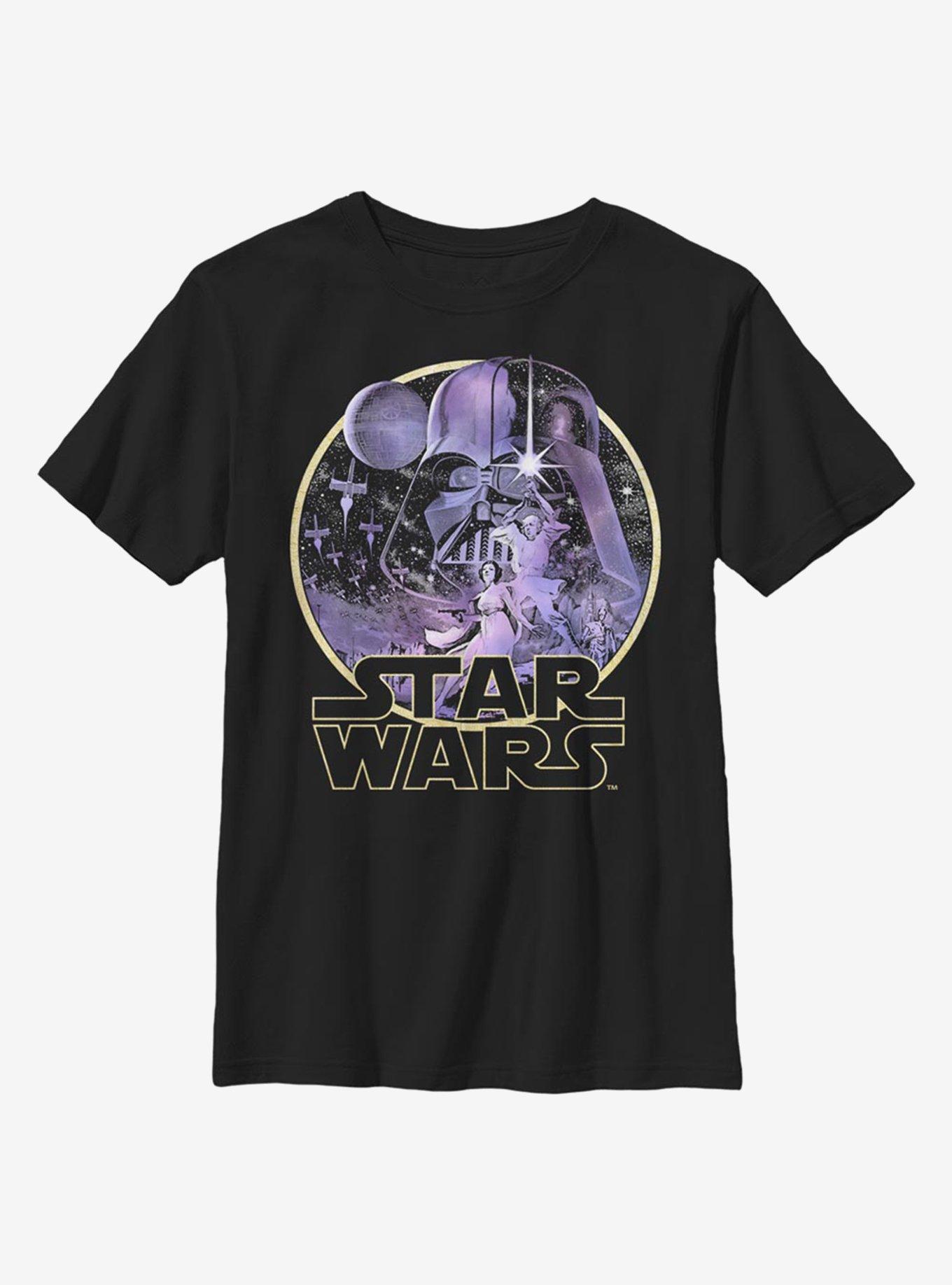 Star Wars Celestial Wars Youth T-Shirt, BLACK, hi-res