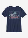 Star Wars Falcon Flyby Youth T-Shirt, NAVY, hi-res