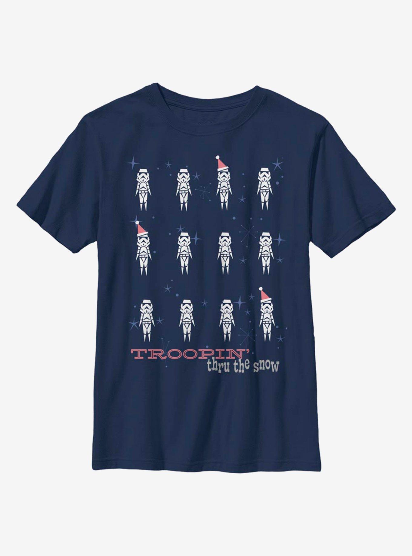 Star Wars Snow Troopers Youth T-Shirt, NAVY, hi-res