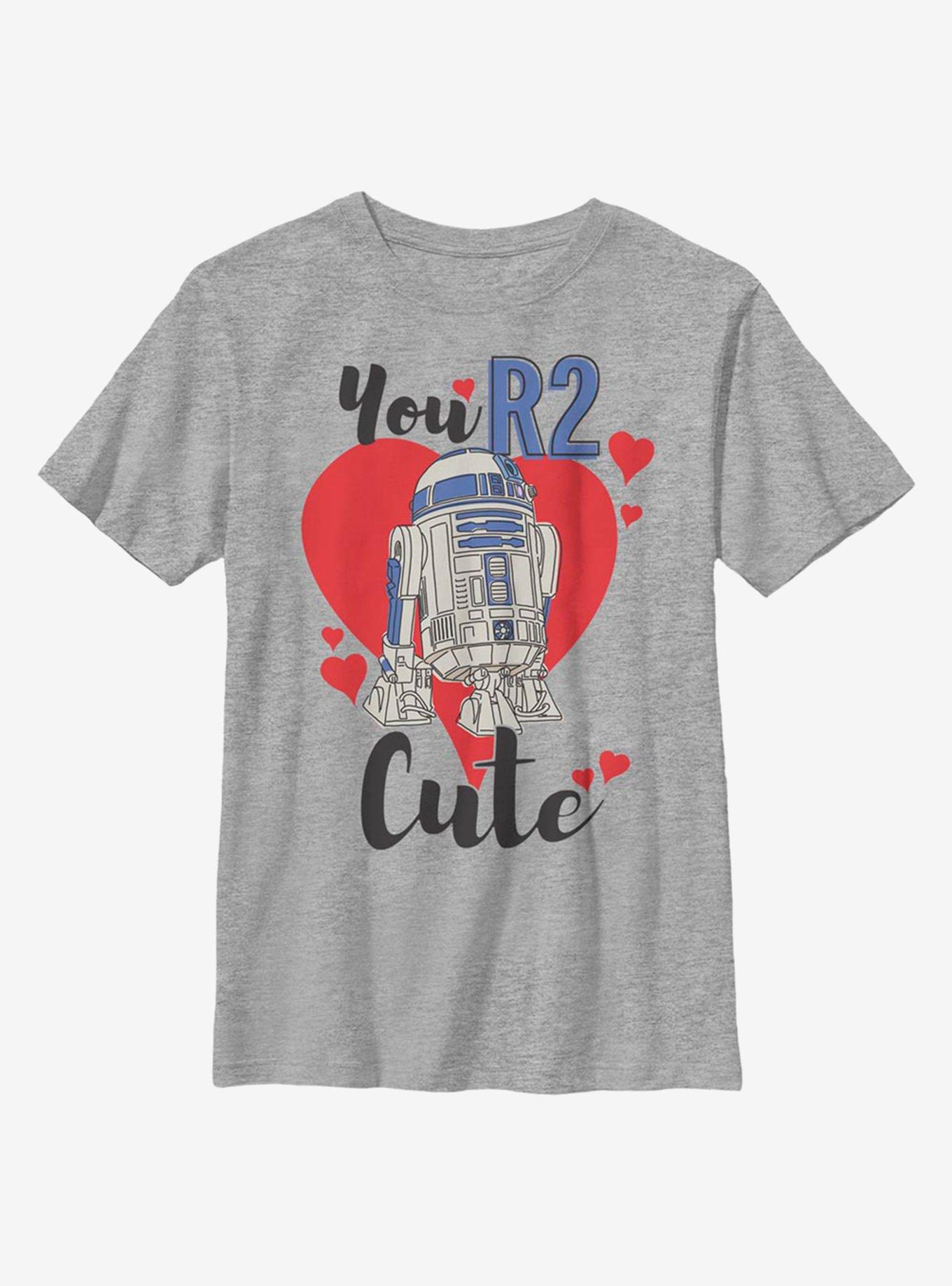 Star Wars You R2 Cute Youth T-Shirt, ATH HTR, hi-res