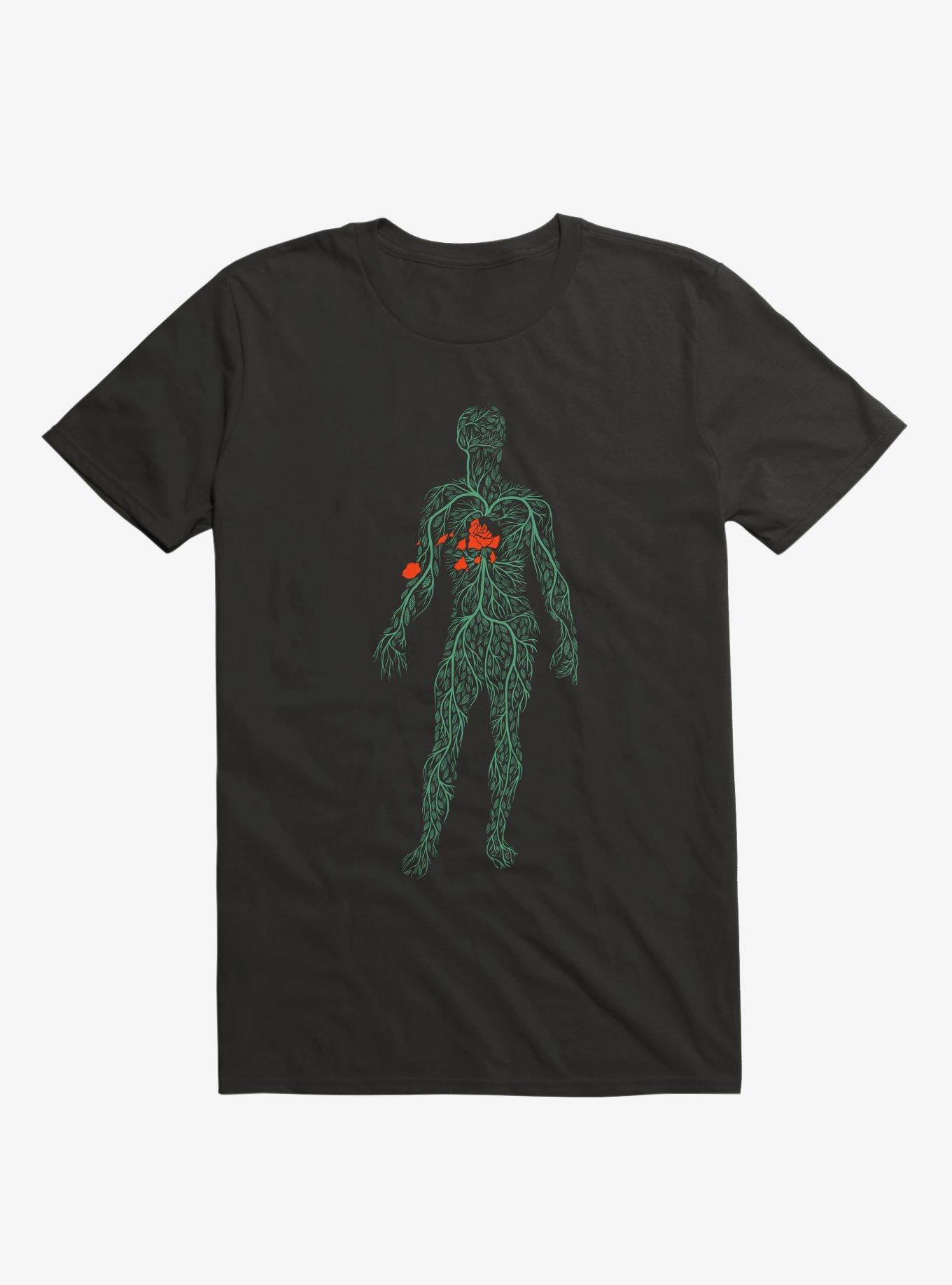 Autumn Heart T-Shirt, BLACK, hi-res
