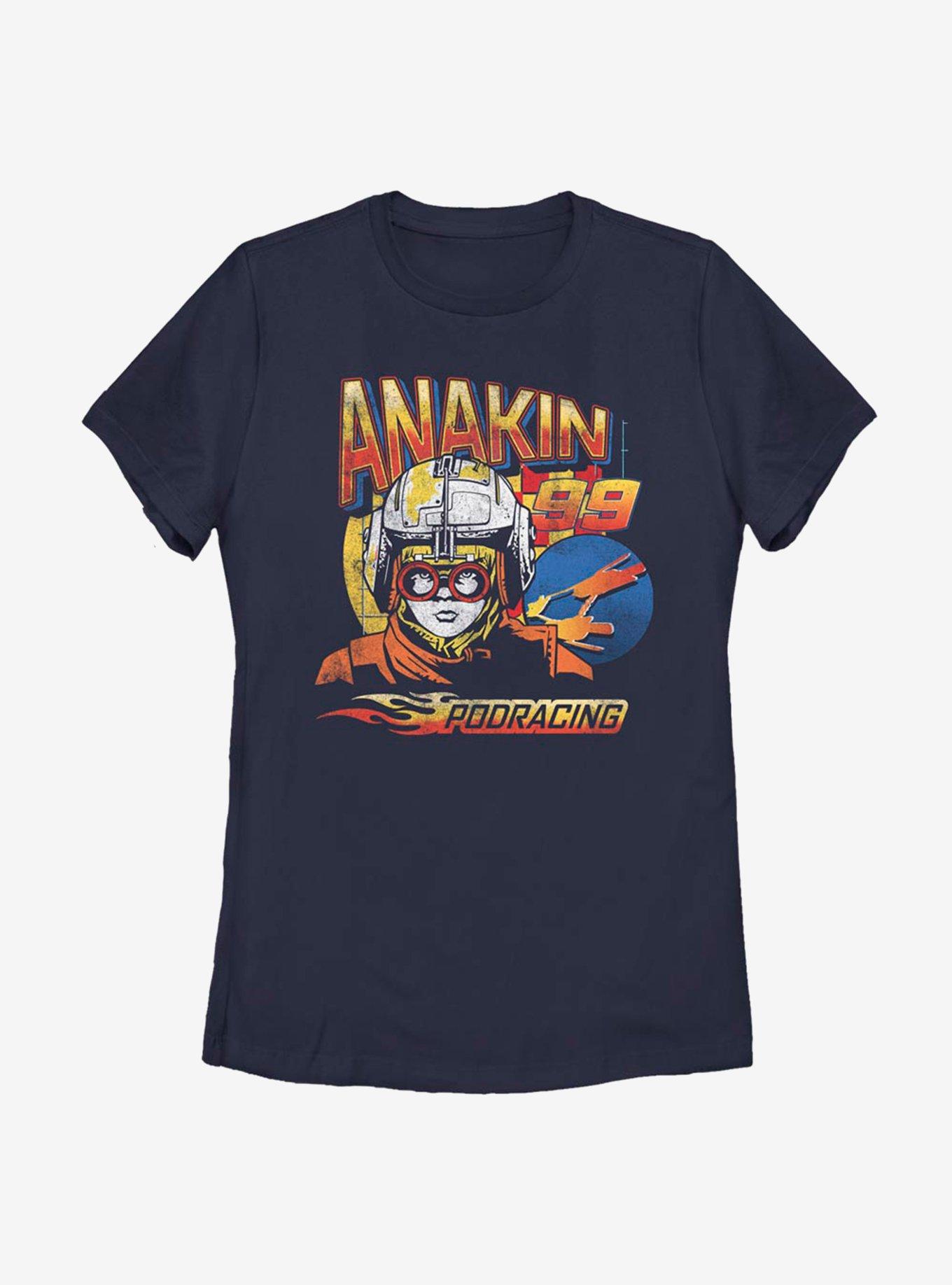Star Wars Anakin 99 Podracing Womens T-Shirt, NAVY, hi-res